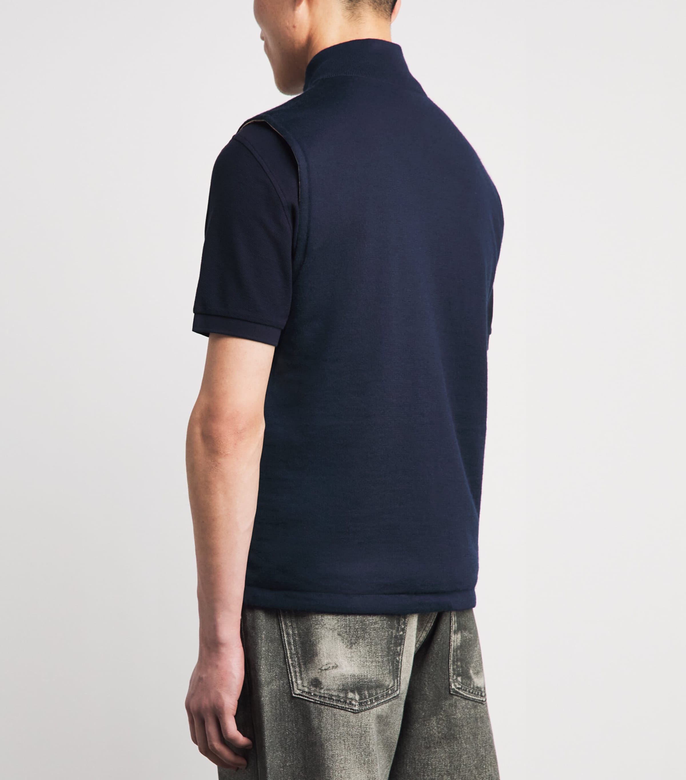 Polo Ralph Lauren Mens Reversible Polo Pony Gilet Navy Combo Image 5