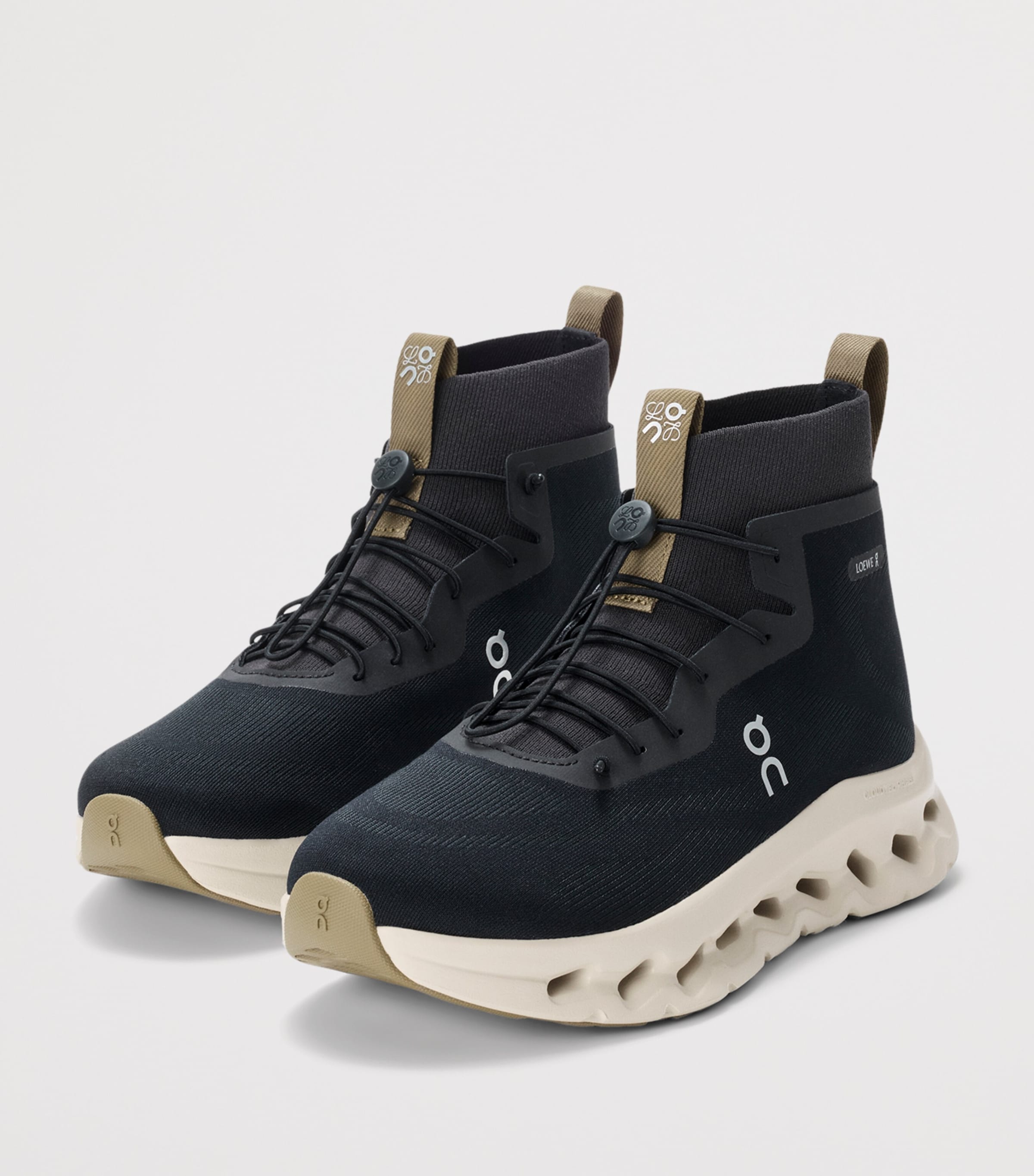 LOEWE x On Cloudtilt High-Top Trainers Black/oatmeal/olive Image 2