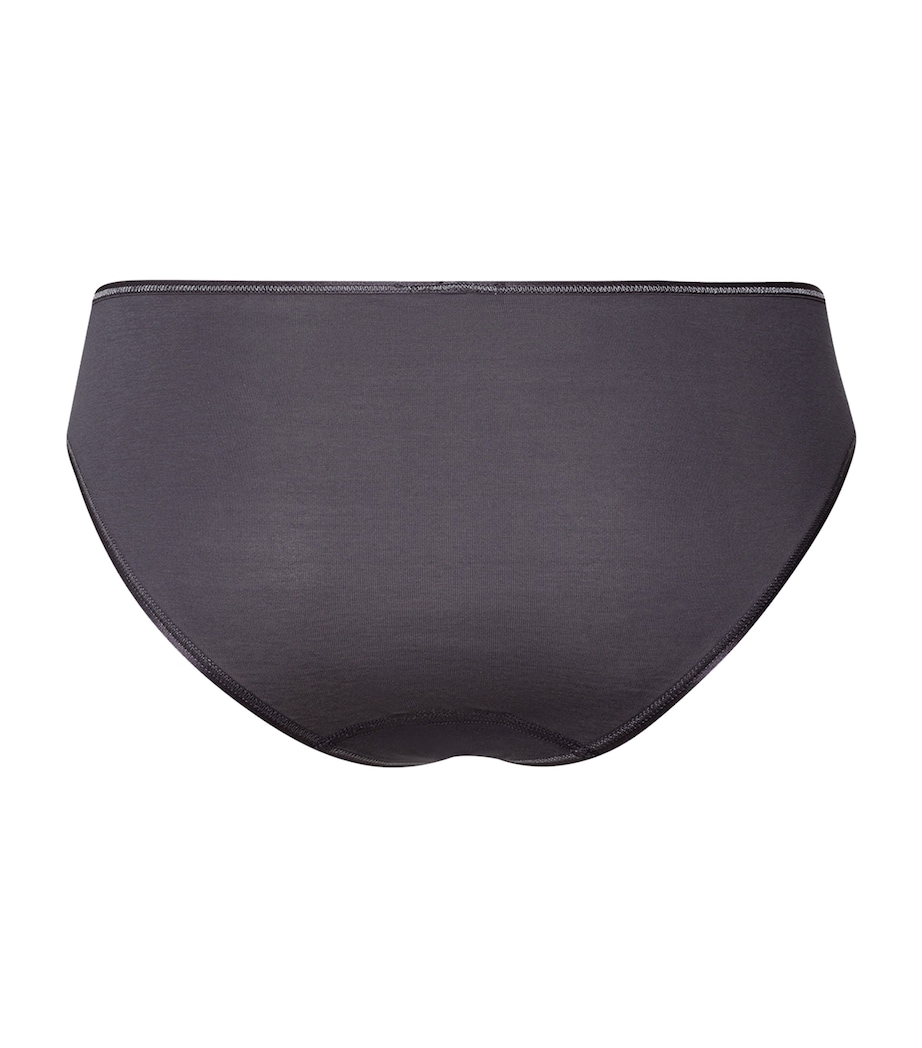 Cotton Seamless Midi Briefs BLACK PEARL Image 2