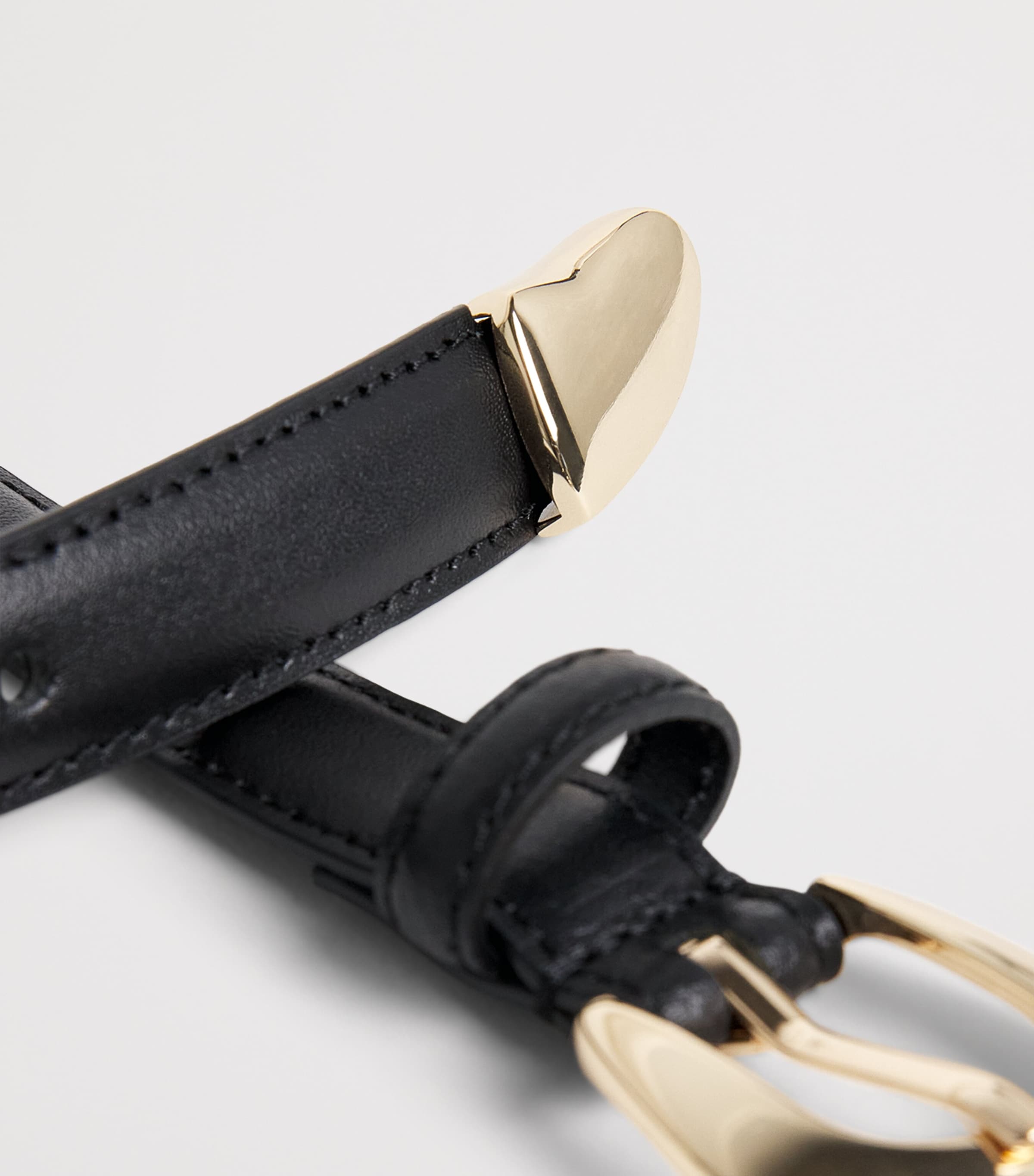 Claudie Pierlot Smooth Leather Belt Black Image 5