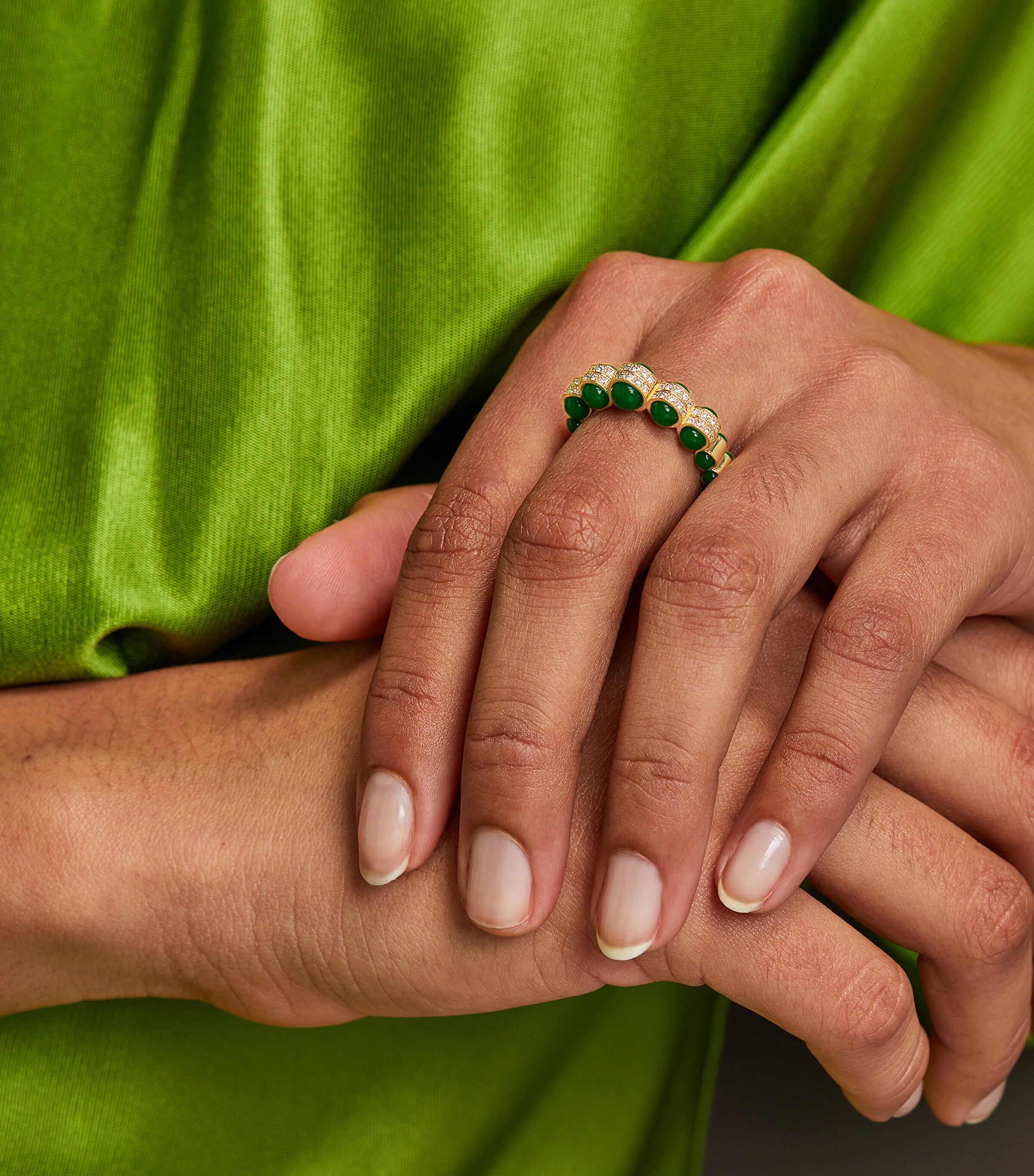 Yellow Gold, Diamond and Enamel The Chlorine Ring YELLOW GOLD Image 4