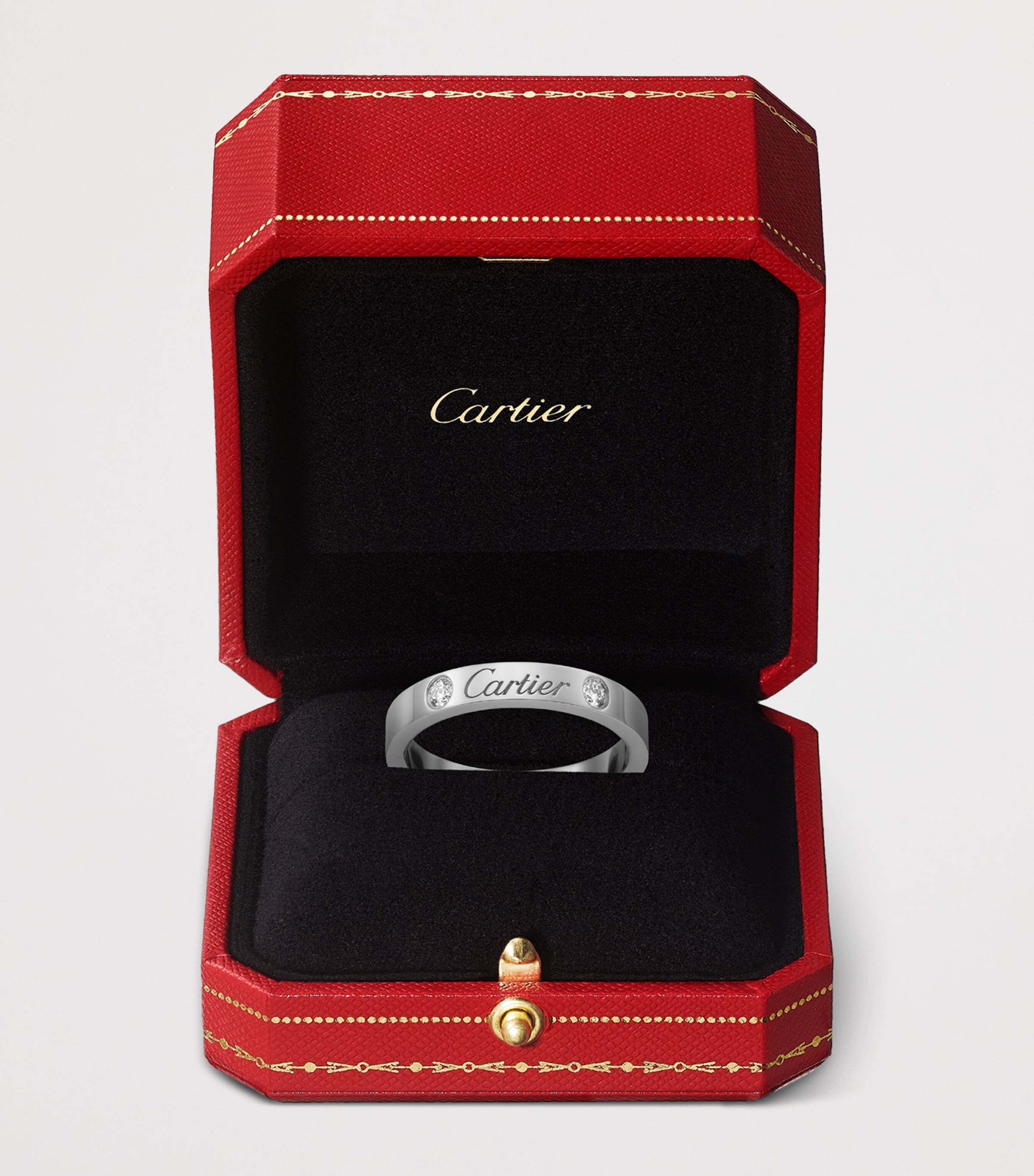 Cartier Platinum and Diamond C de Cartier Wedding Band (3mm) Platinum Image 2