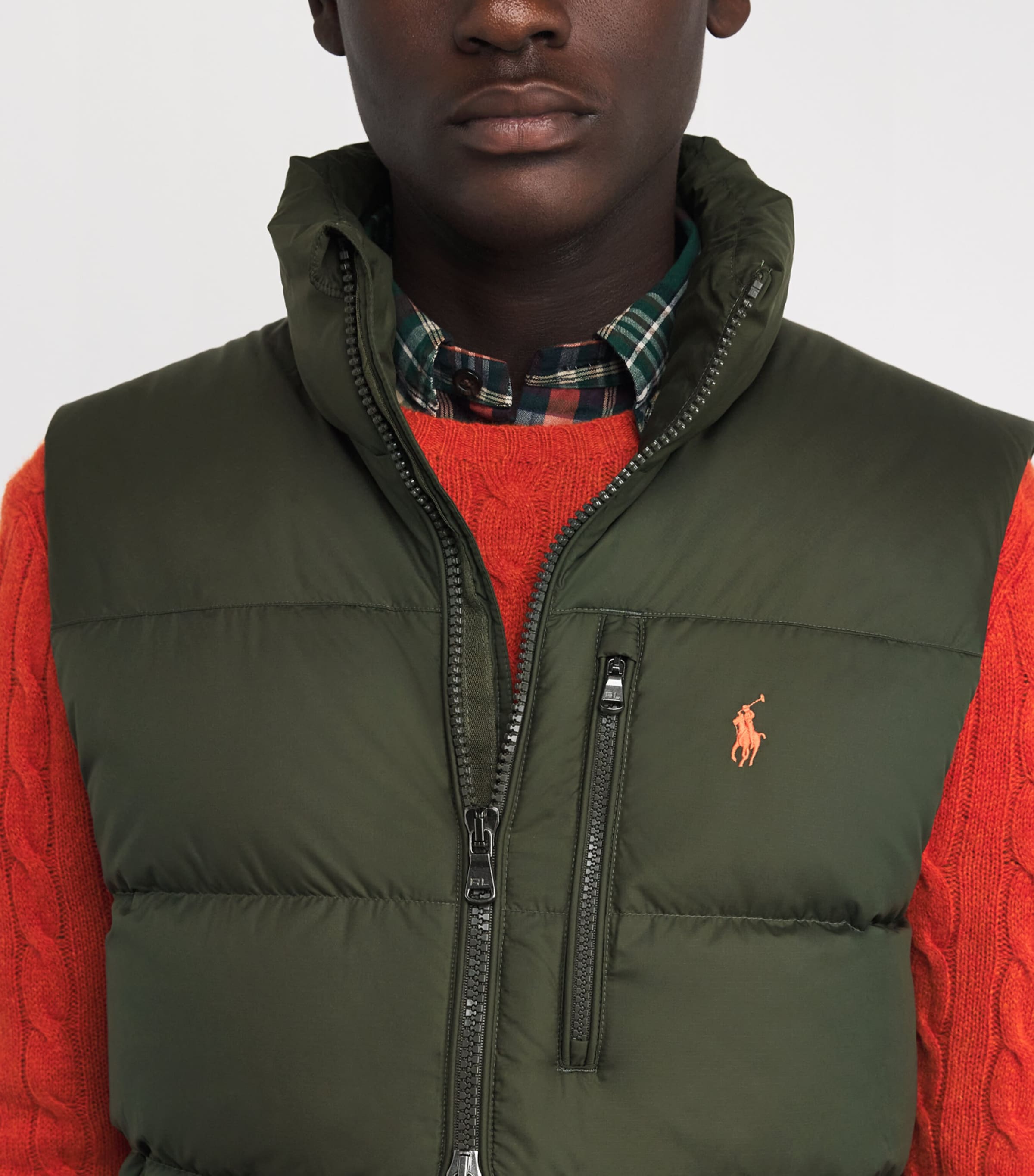 Down Gorham Gilet DARK GREEN Image 6