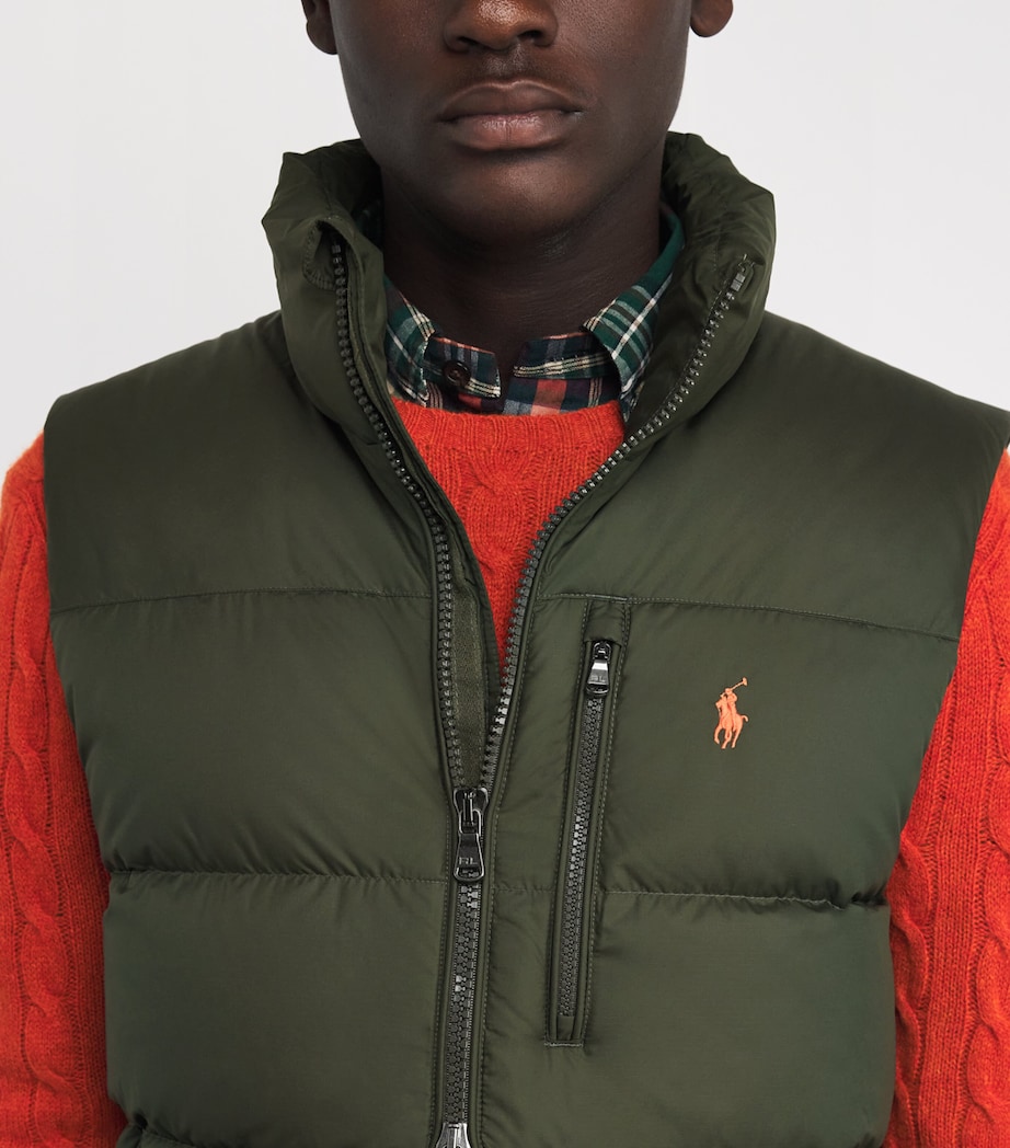 Down Gorham Gilet DARK GREEN Image 6