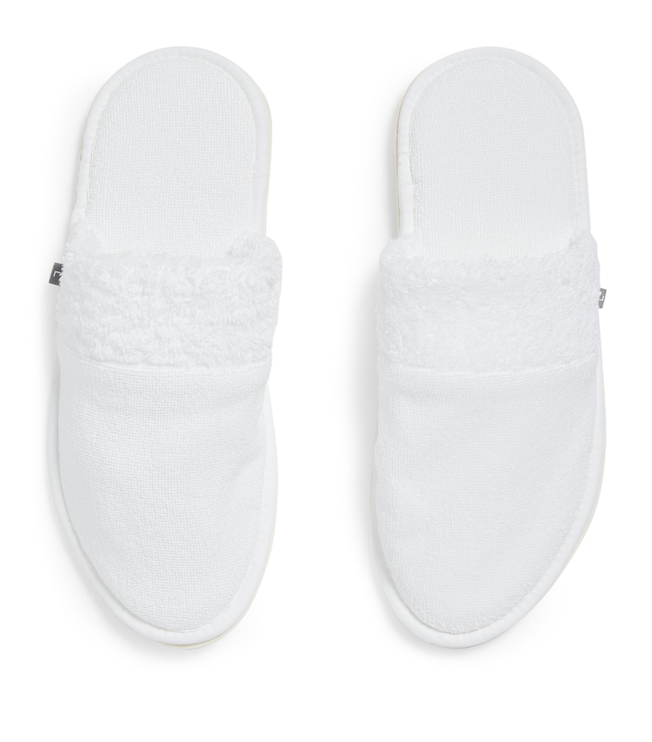 Egyptian Cotton Christine Slippers WHITE Image 1