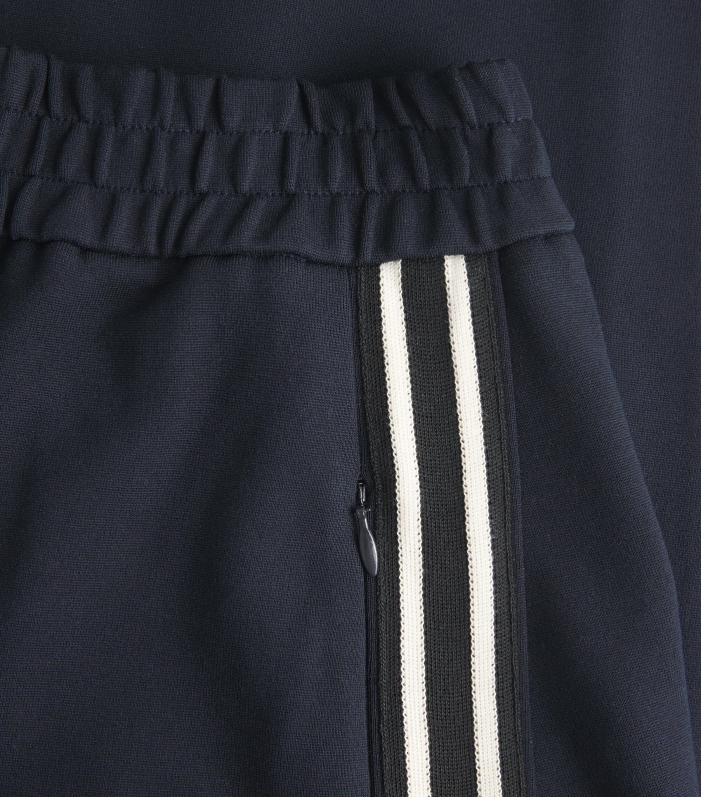 ME+EM Womens Jersey Stripe Sweatpants Navy/cream Image 6