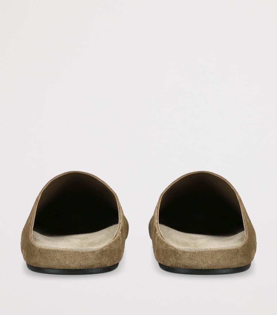 Hudson Suede Slides GREEN Image 2