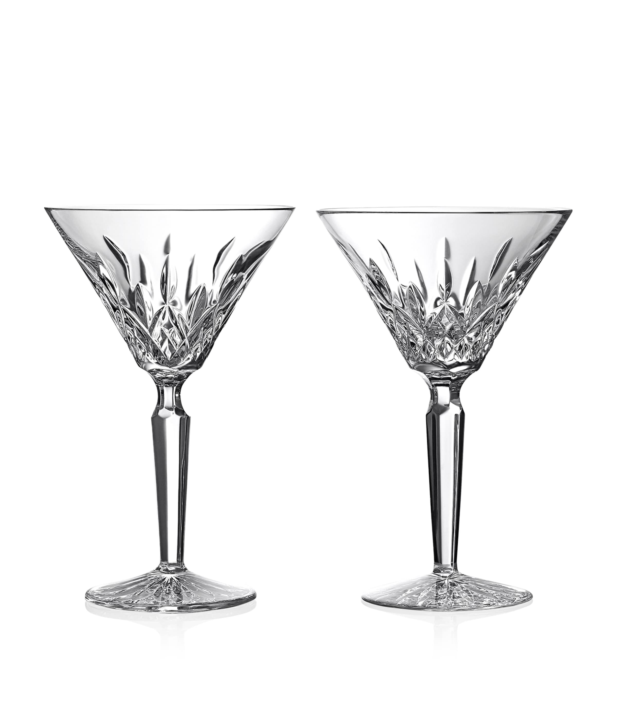 Waterford Set Of 2 Lismore Martini Glasses