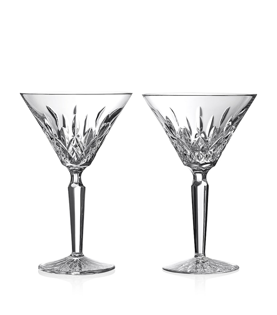 Set of 2 Lismore Martini Glasses (220ml) CLEAR Image 1
