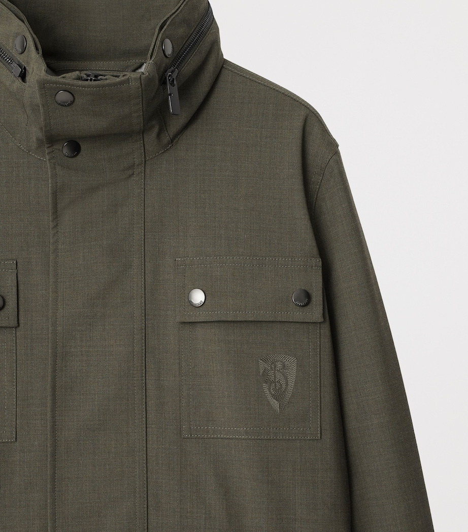 Stretch-Wool Field Jacket MOSS MELANGE Image 6