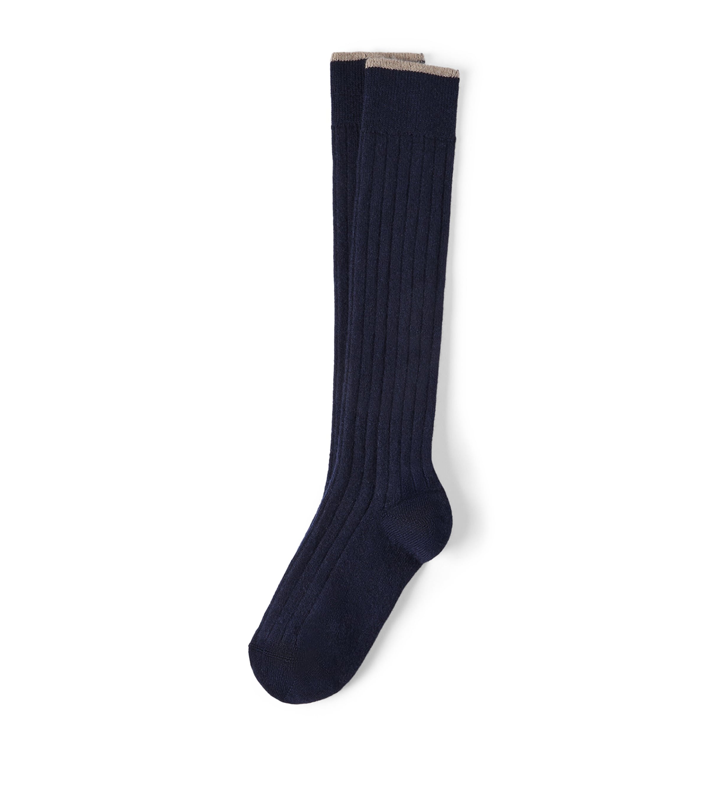 Brunello Cucinelli Mens Cashmere Ribed Socks Image 1