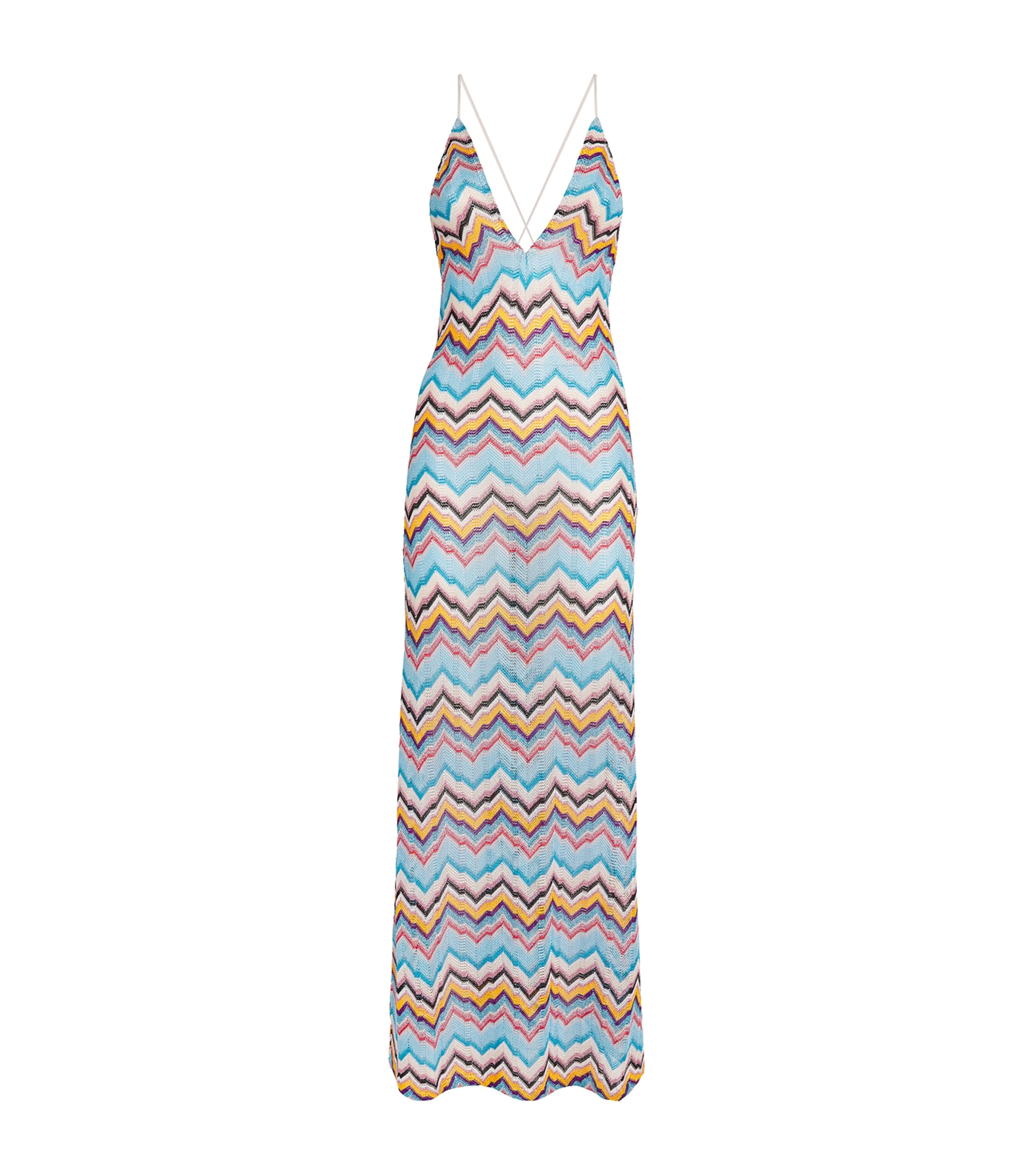 Missoni Zigzag Halterneck Maxi Dress