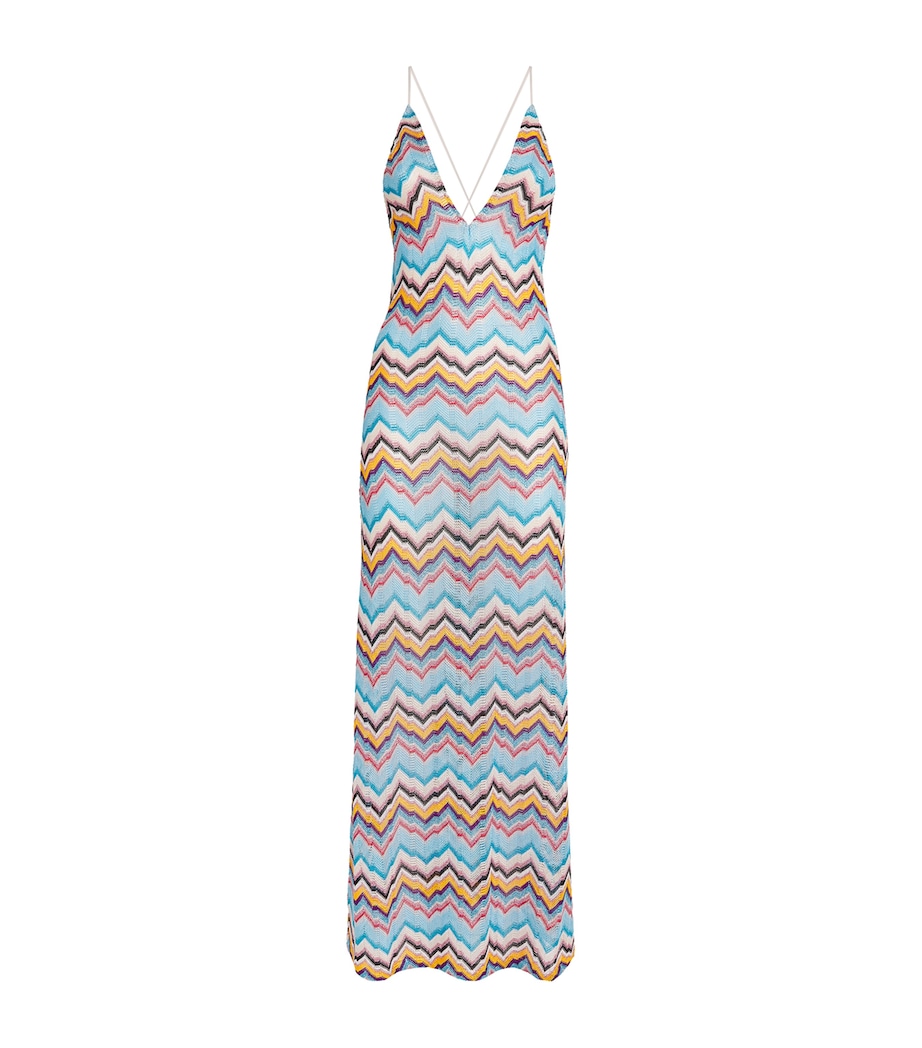 Zigzag Halterneck Maxi Dress S72LG MULTICOLOR Image 1