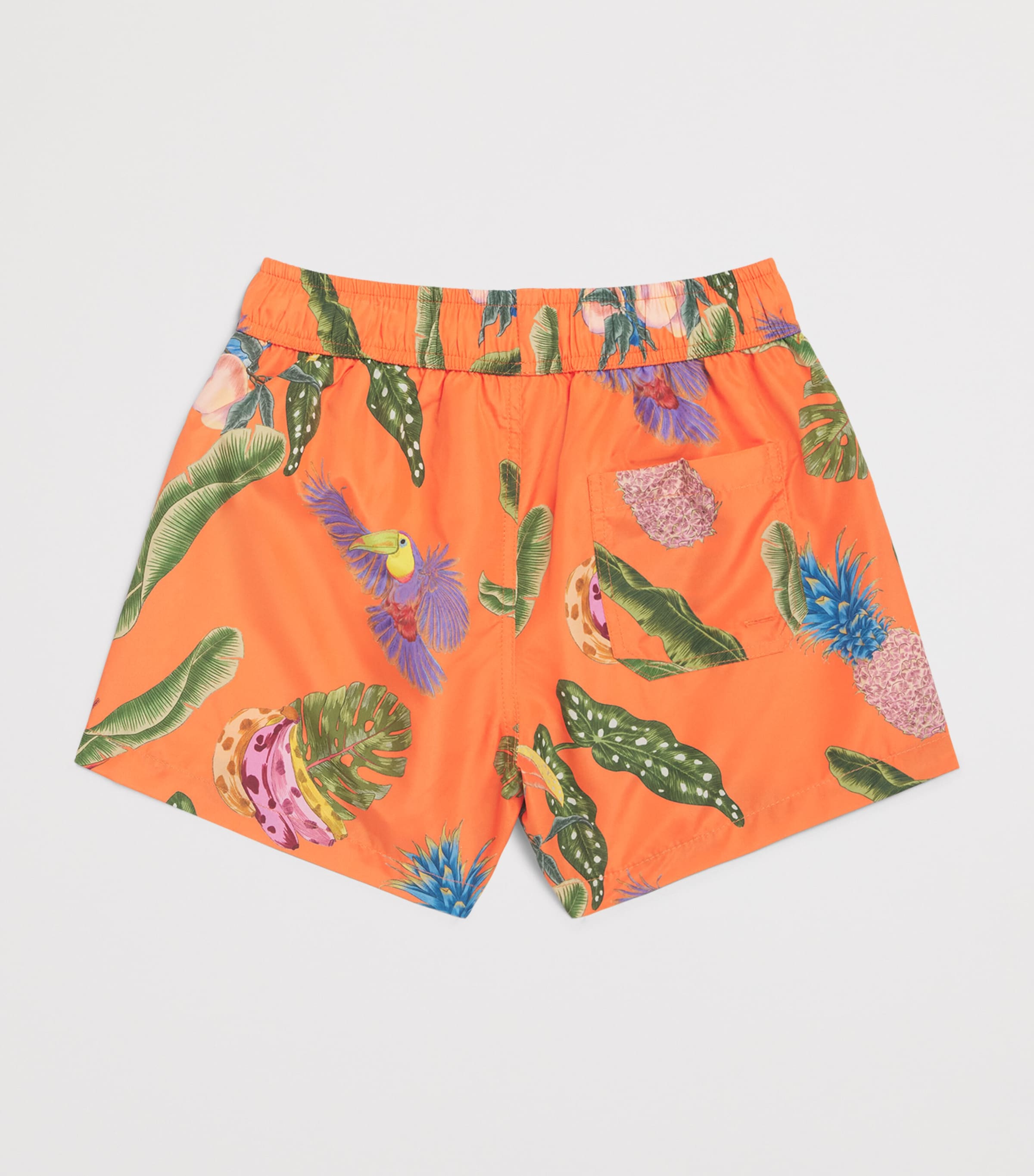 Roberto Cavalli Tropical Print Swim Shorts (4-14 Years) Tropicana Orange Image 2