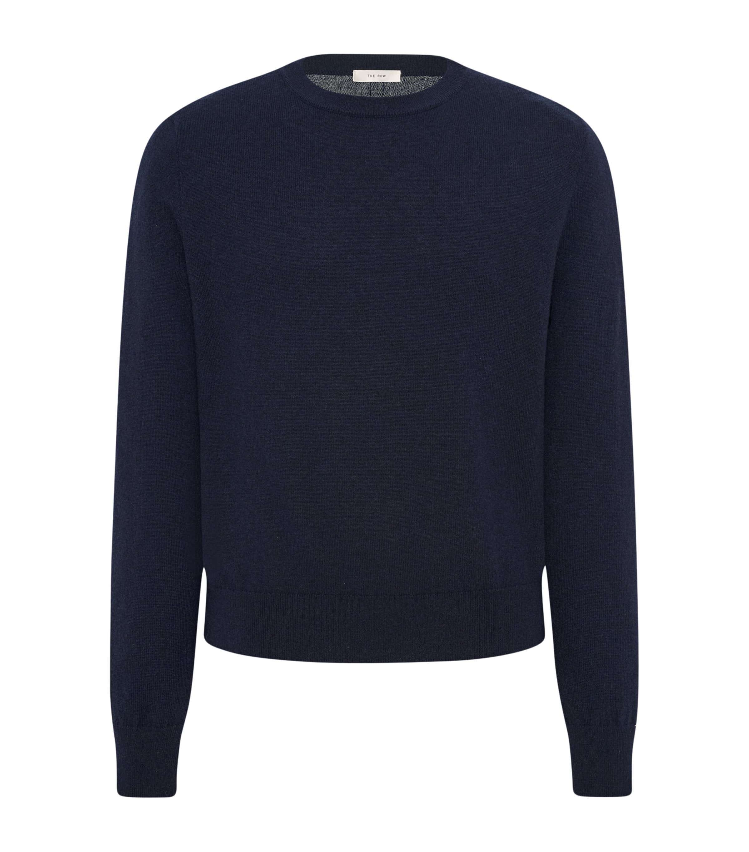 The Row Mens Benji Cashmere Sweater Dark Navy Image 1