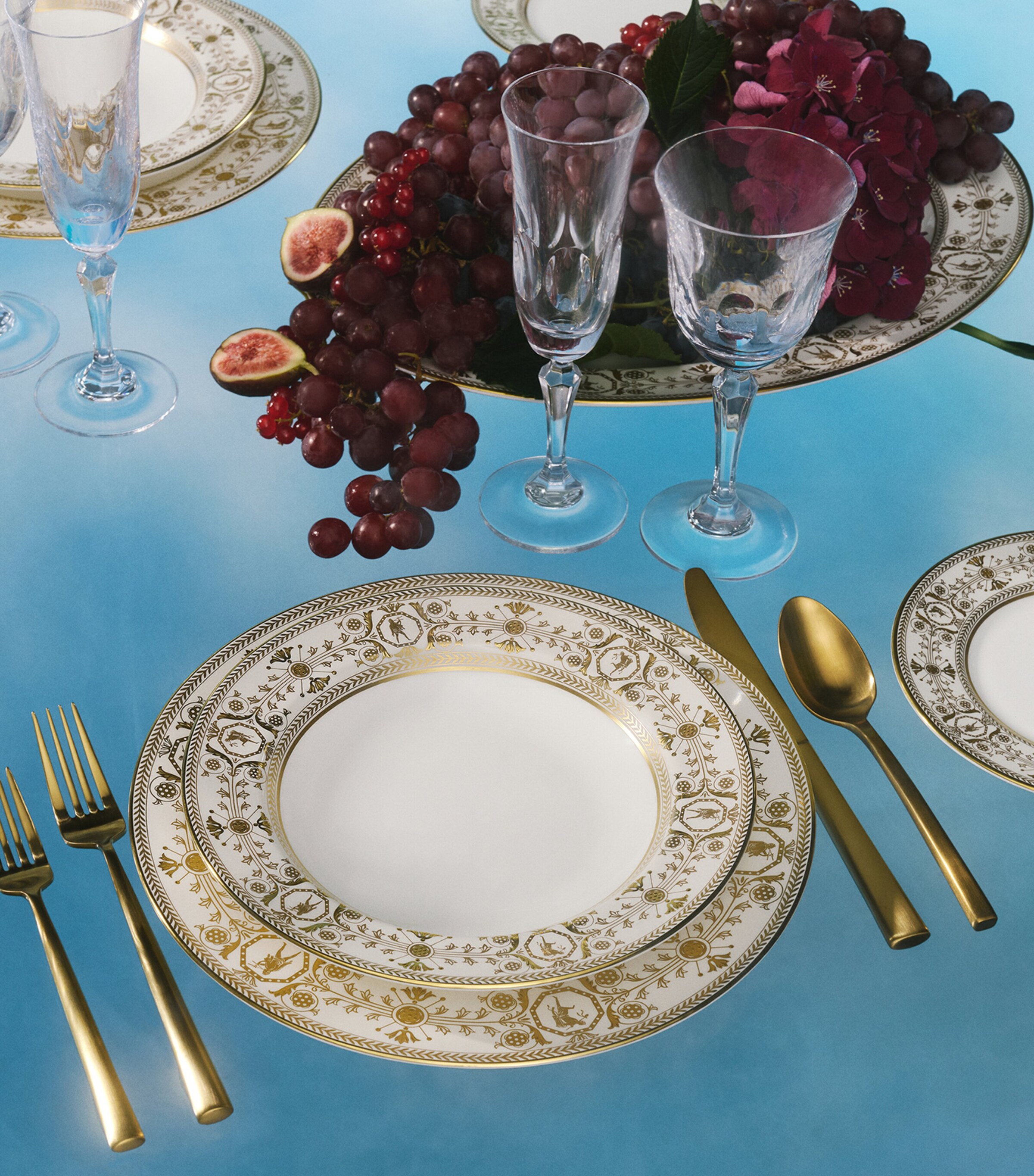 Bone China Bacchus Teacup and Saucer IVORY Image 7