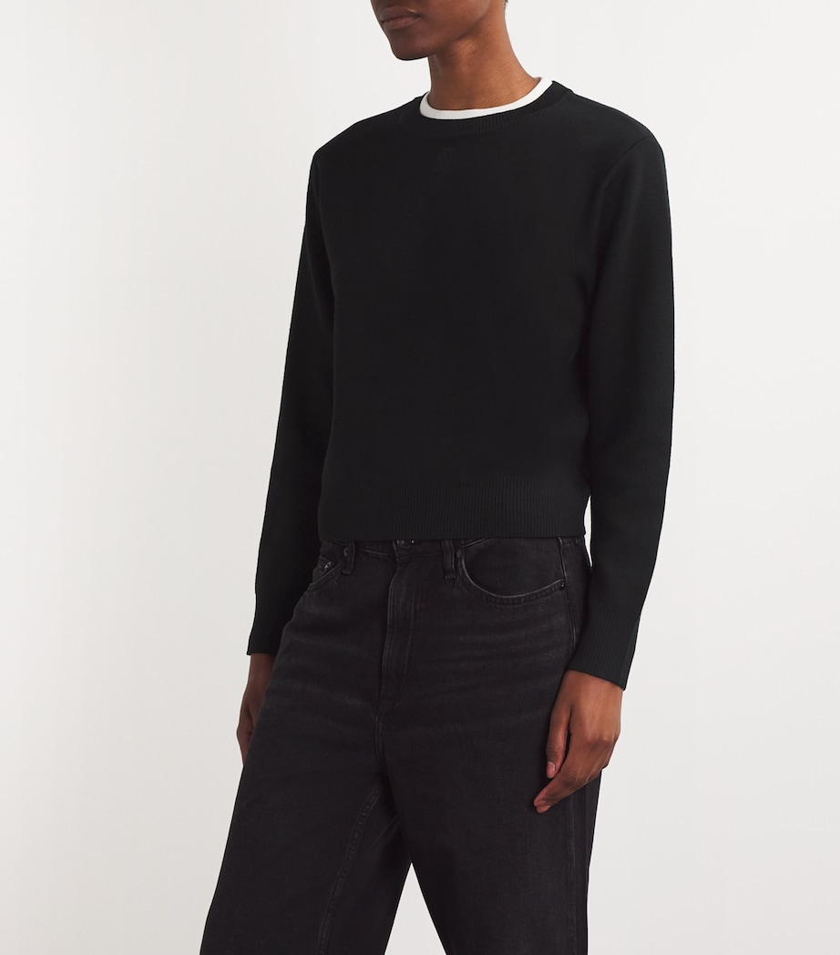 Wool-Blend Sweater BLACK Image 3