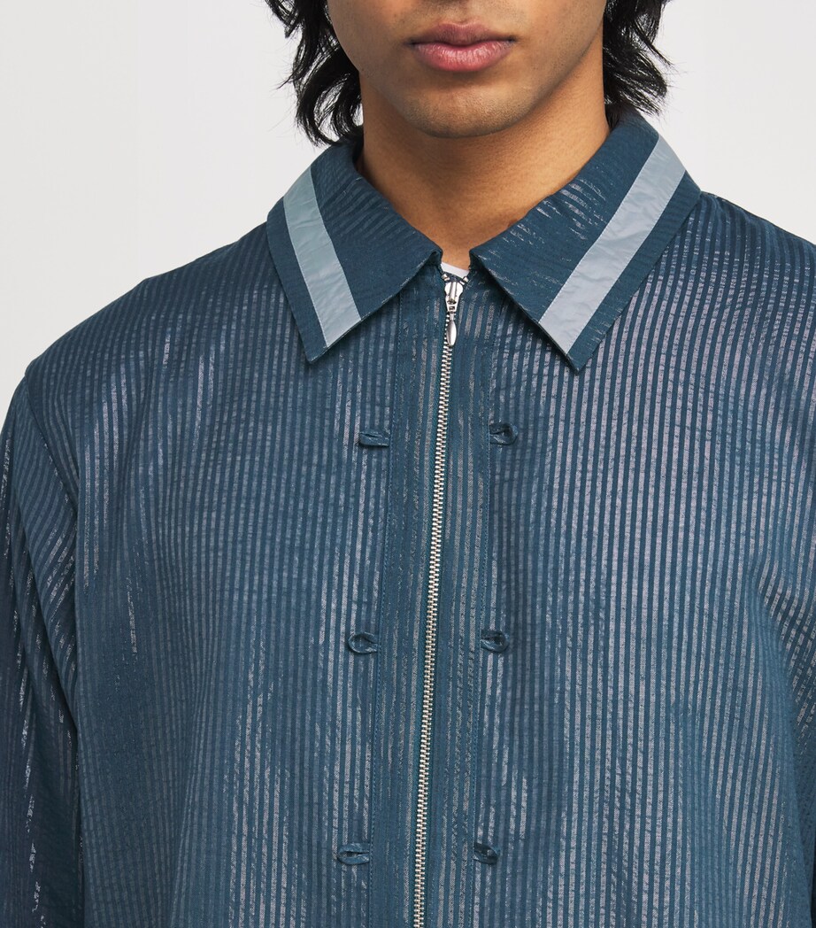 Craig Green Mens Cotton-Blend 2-in-1 Shirt Jacket Blue Image 6