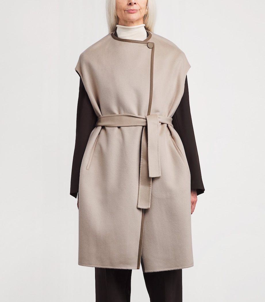 Wool-Cashmere Long Cape A2122 Image 3