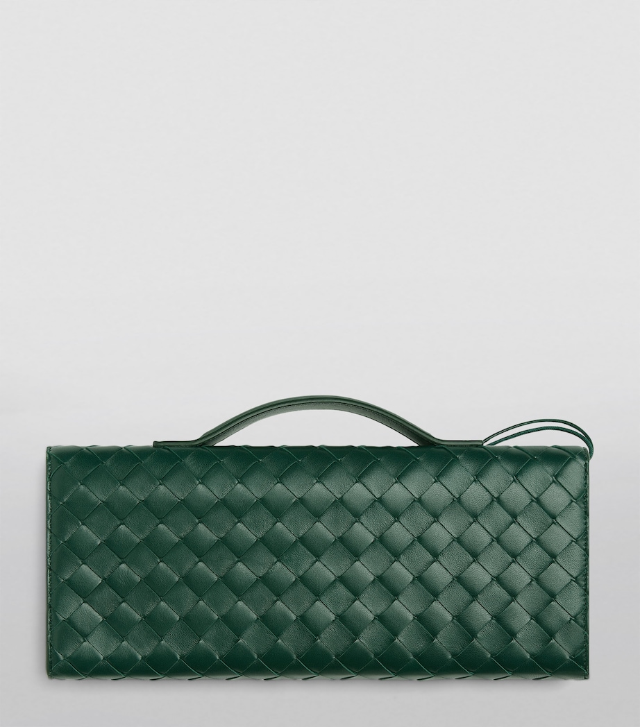 Small Leather Top-Handle Clutch Bag 3050 Image 2
