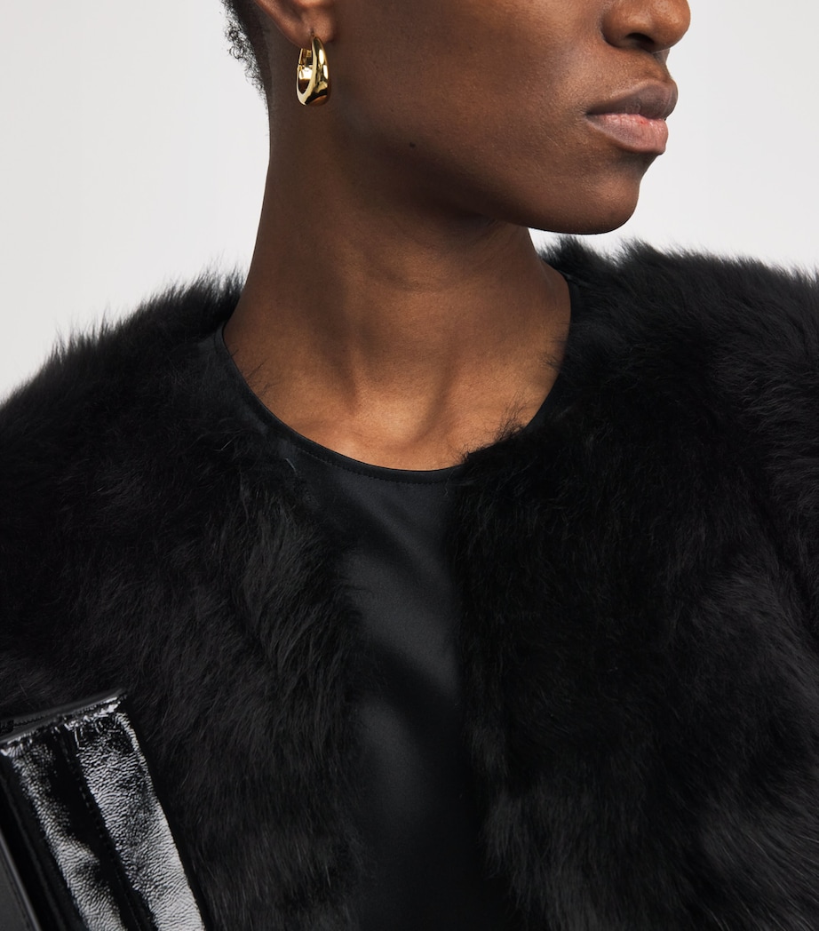 Shearling Gomez Jacket BLACK Image 6