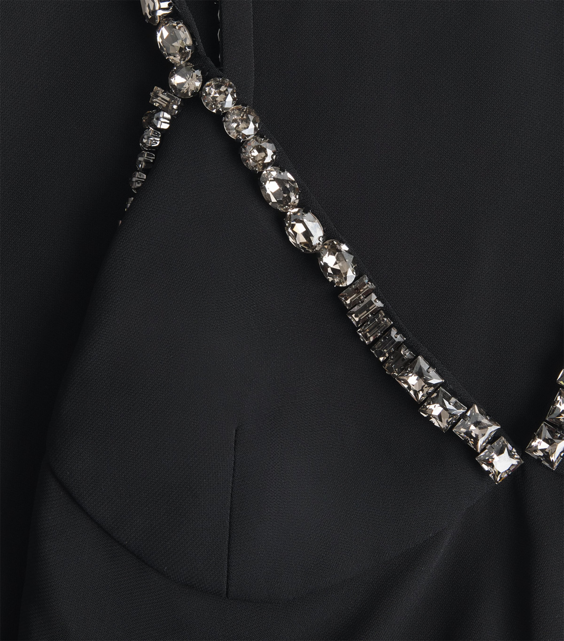 Stella McCartney Womens Embellished Crepe Maxi Dress Black Image 6