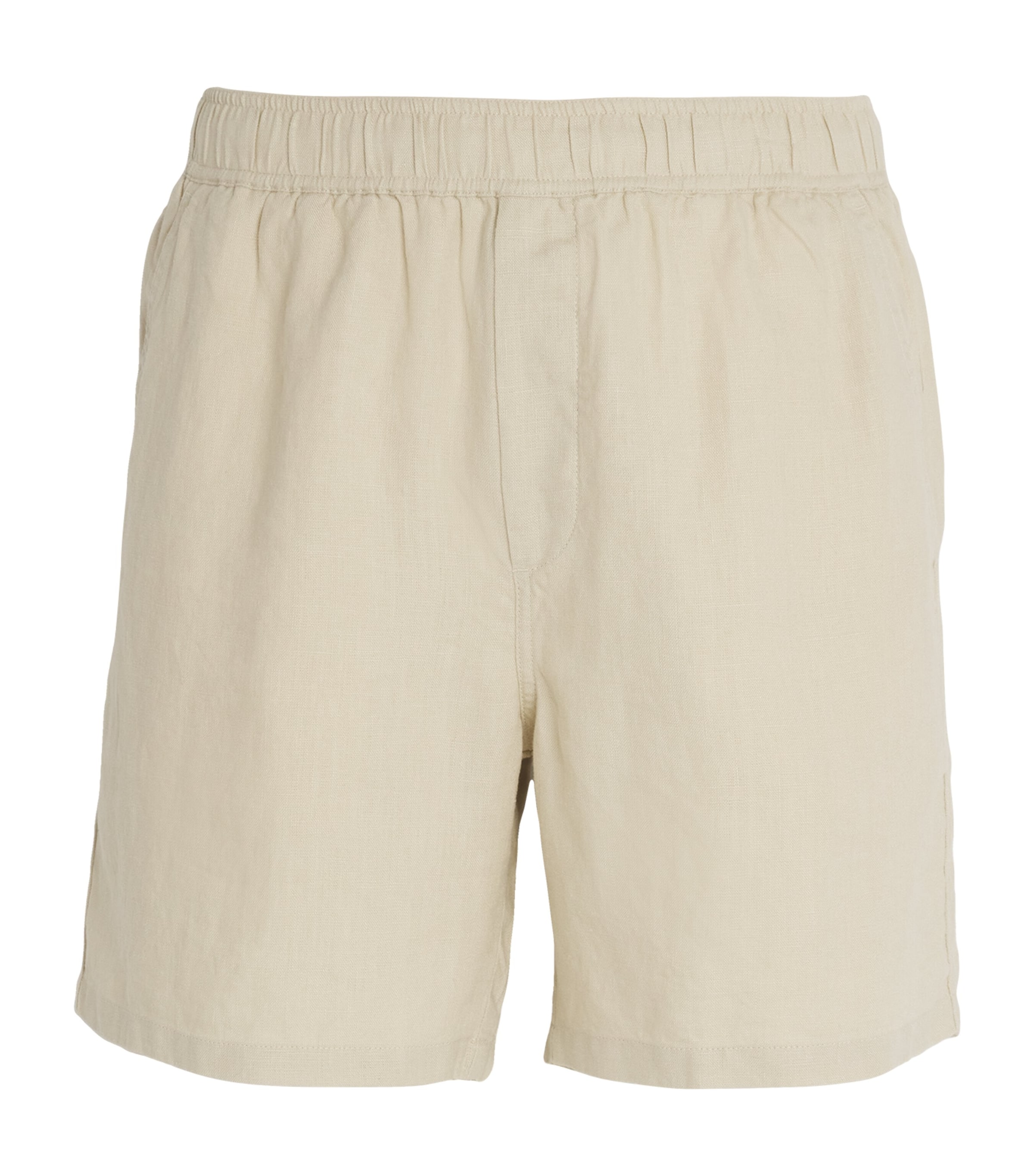 Shop Samsoe & Samsoe Linen Sajabari Shorts In Beige