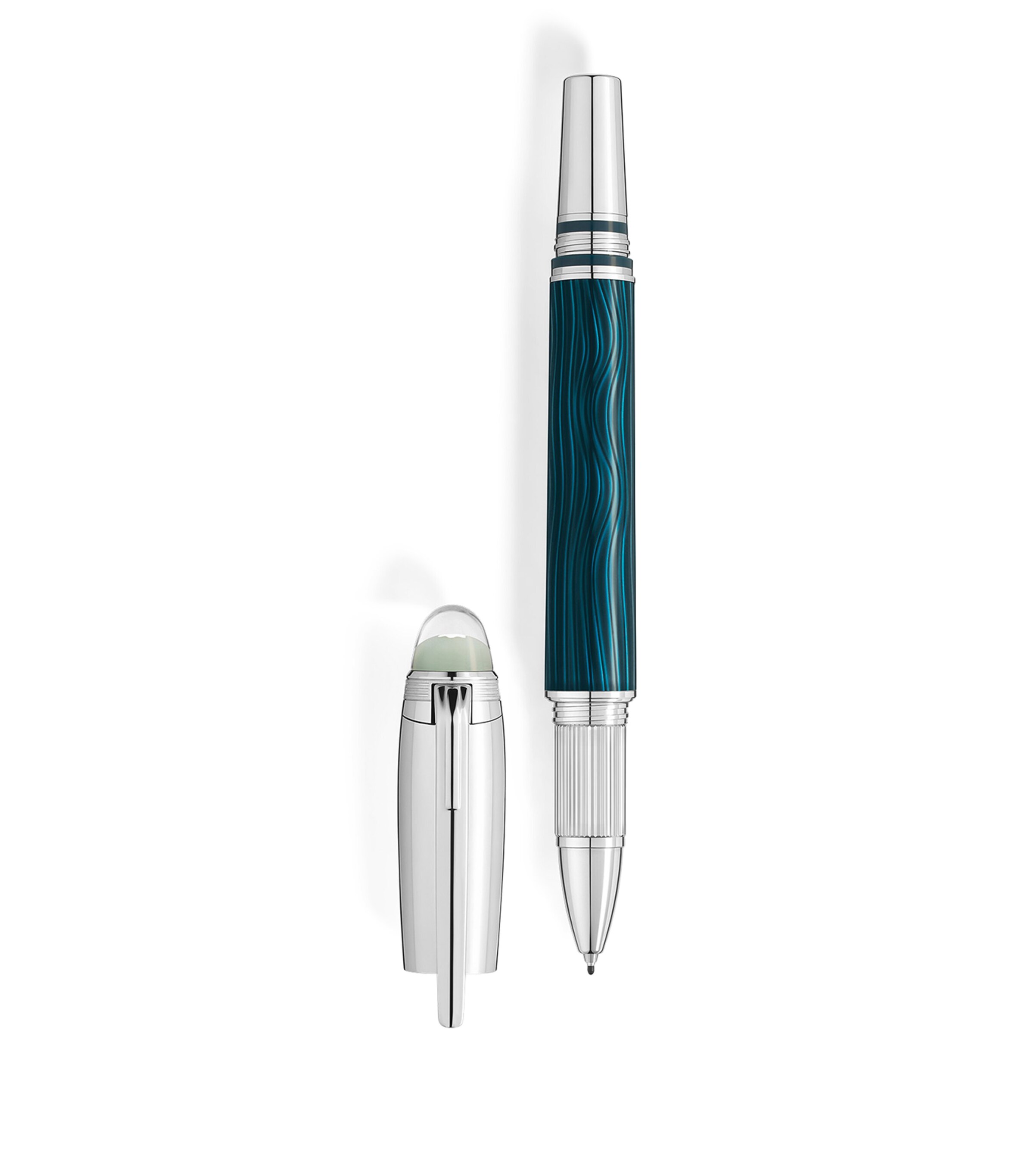Montblanc Platinum-Coated StarWalker PolarGreen Fineliner Pen Green Image 1