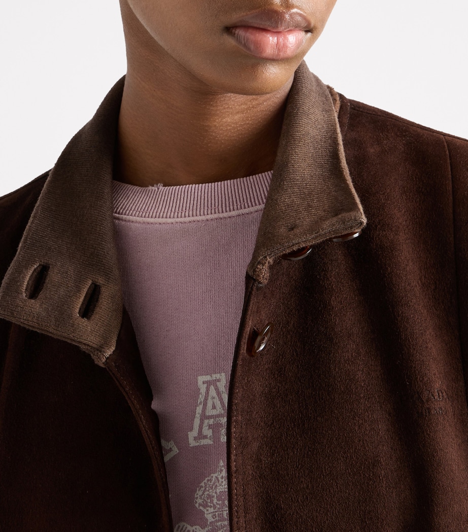 Suede Bomber Jacket F0003 Image 3