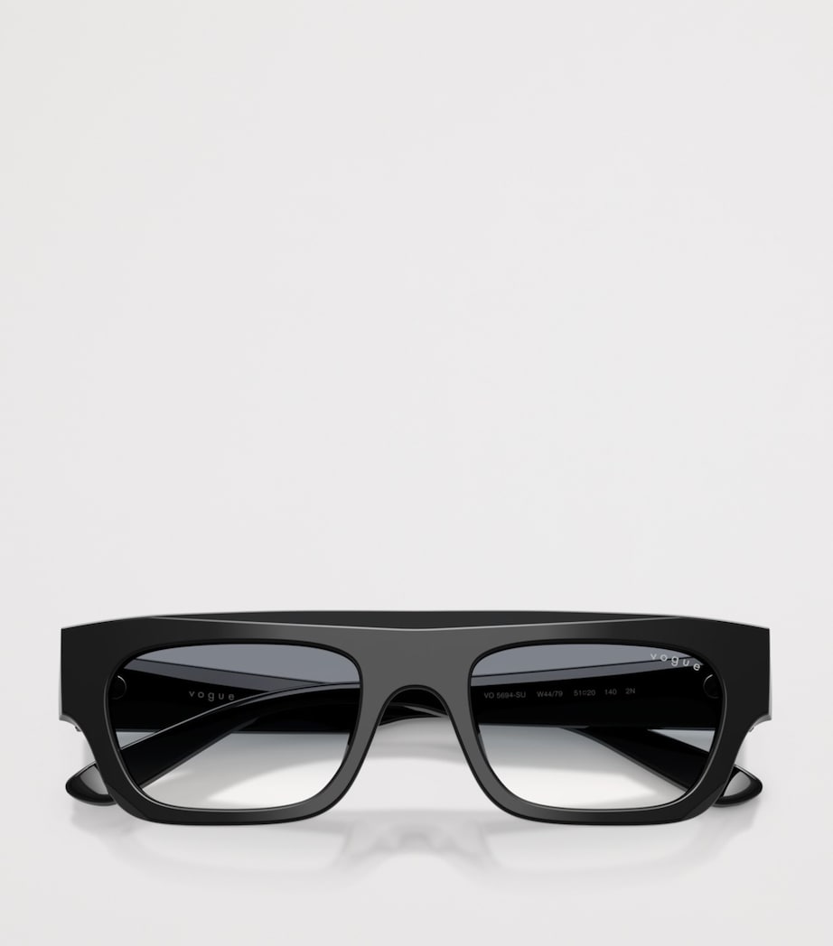 Vogue Rectangular Sunglasses Black Image 5