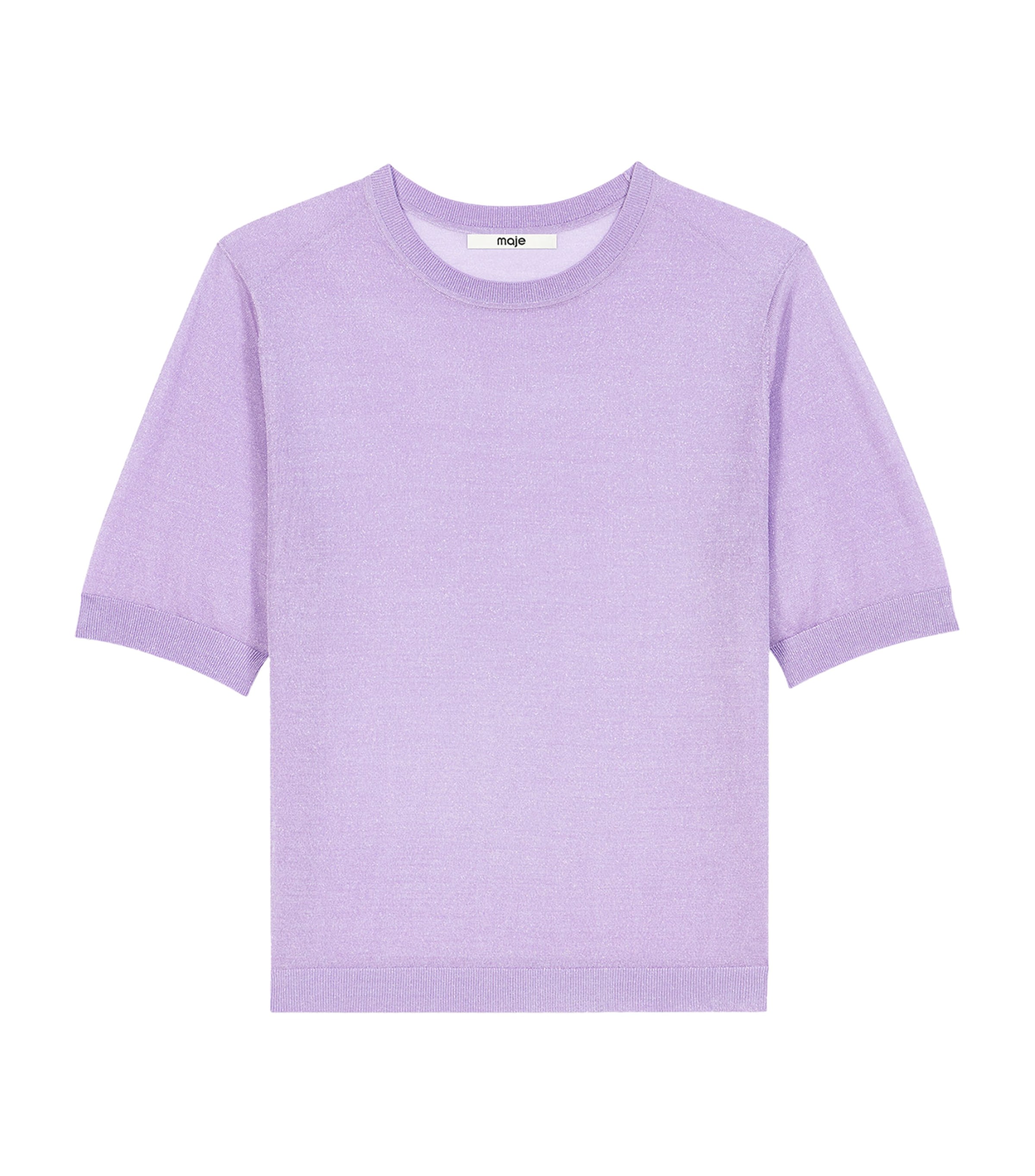 Maje Womens Knit T-Shirt and Cami Top Set Parma Violet Image 10
