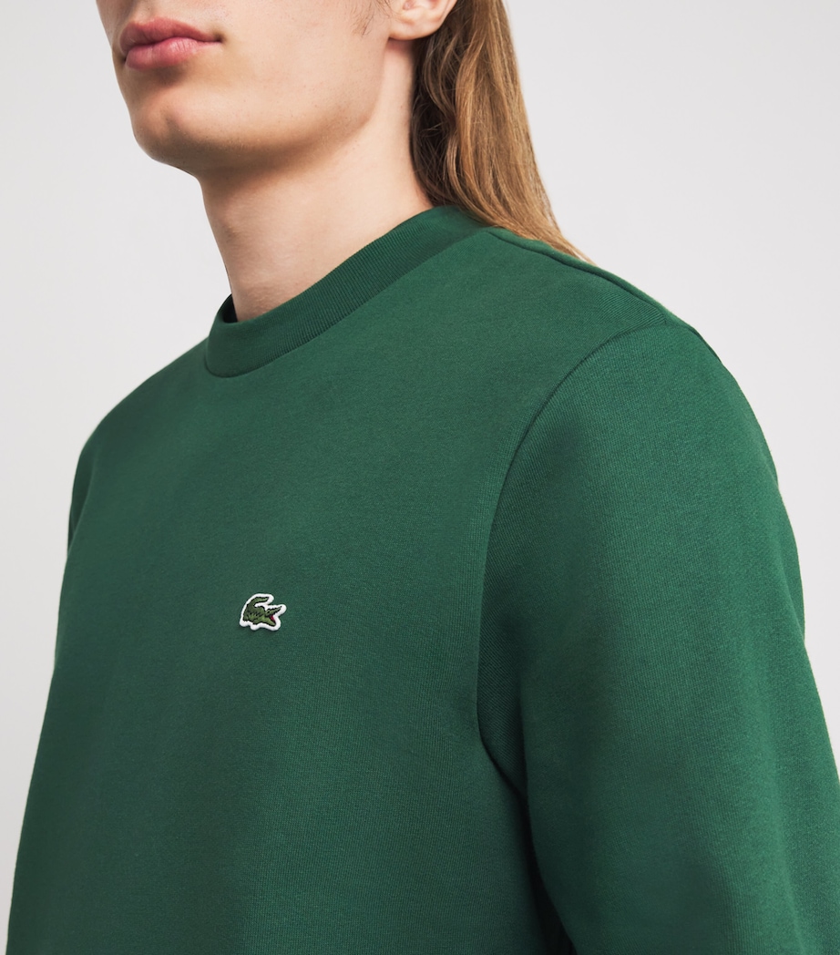 Cotton Logo Sweatshirt GREEN Image 6