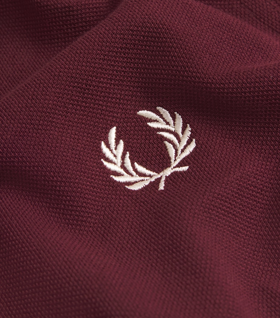 Fred Perry Mens Twin Tipped Polo Shirt Oxblood / Ecru Image 6