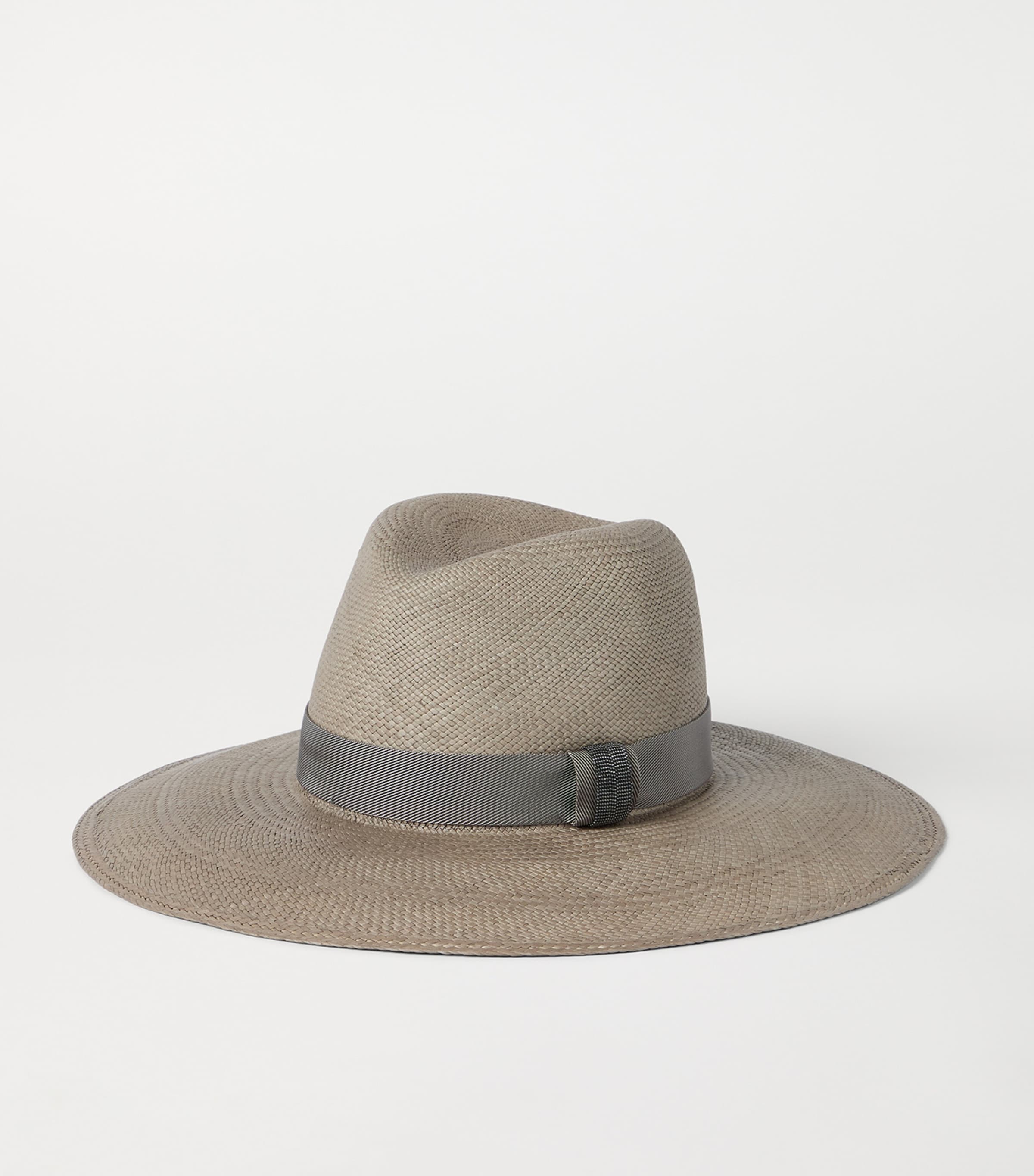Brunello Cucinelli Straw Trilby Hat Image 2
