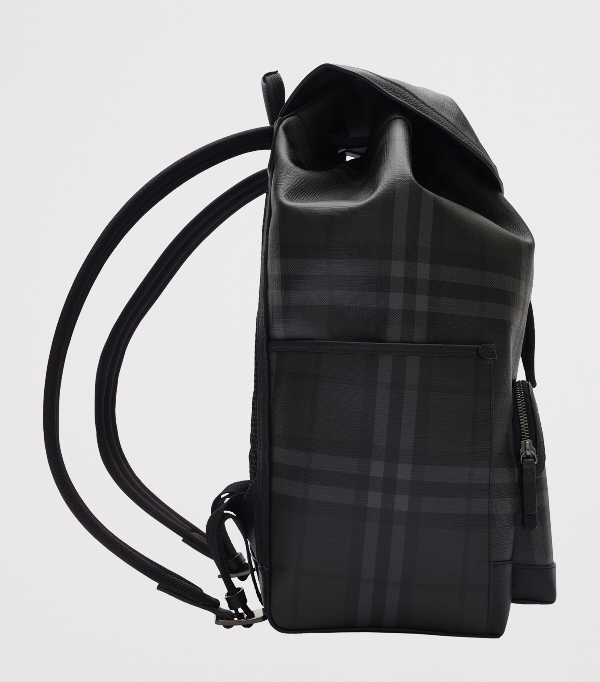 Burberry City Check Clip Backpack Iron Image 3