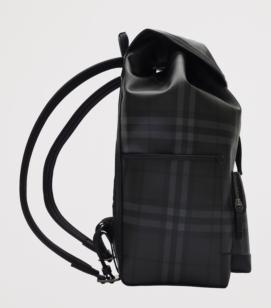 Burberry City Check Clip Backpack Iron Image 3
