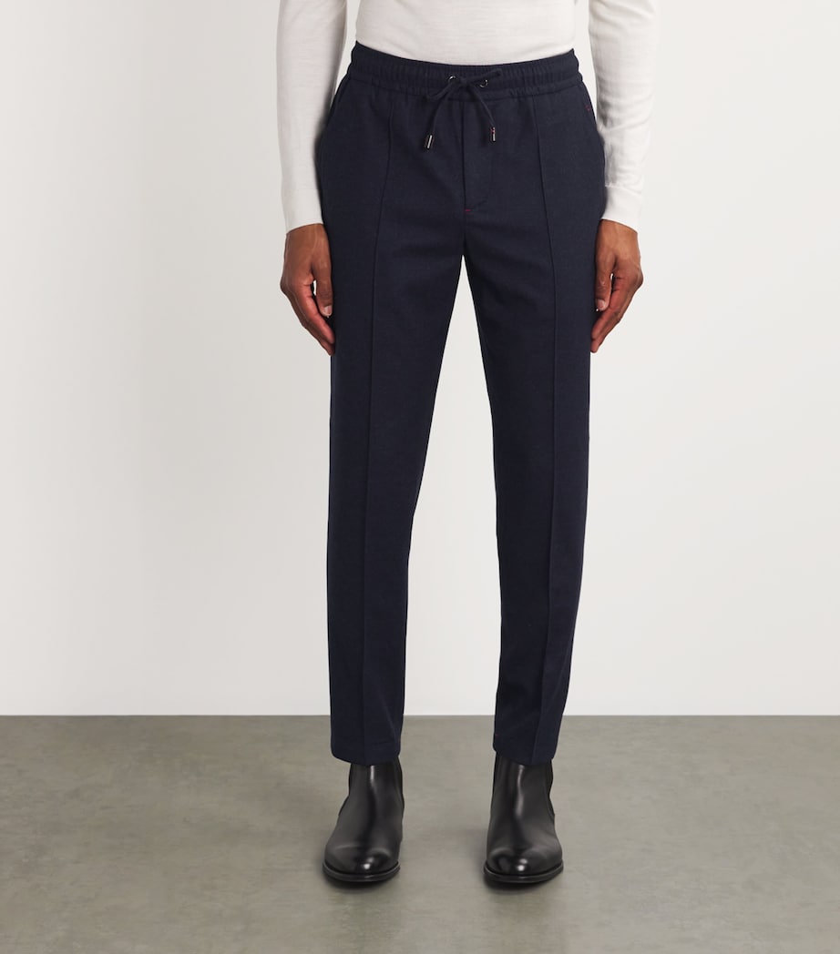 Wool-Cashmere-Blend Drawstring Trousers 802 Image 3