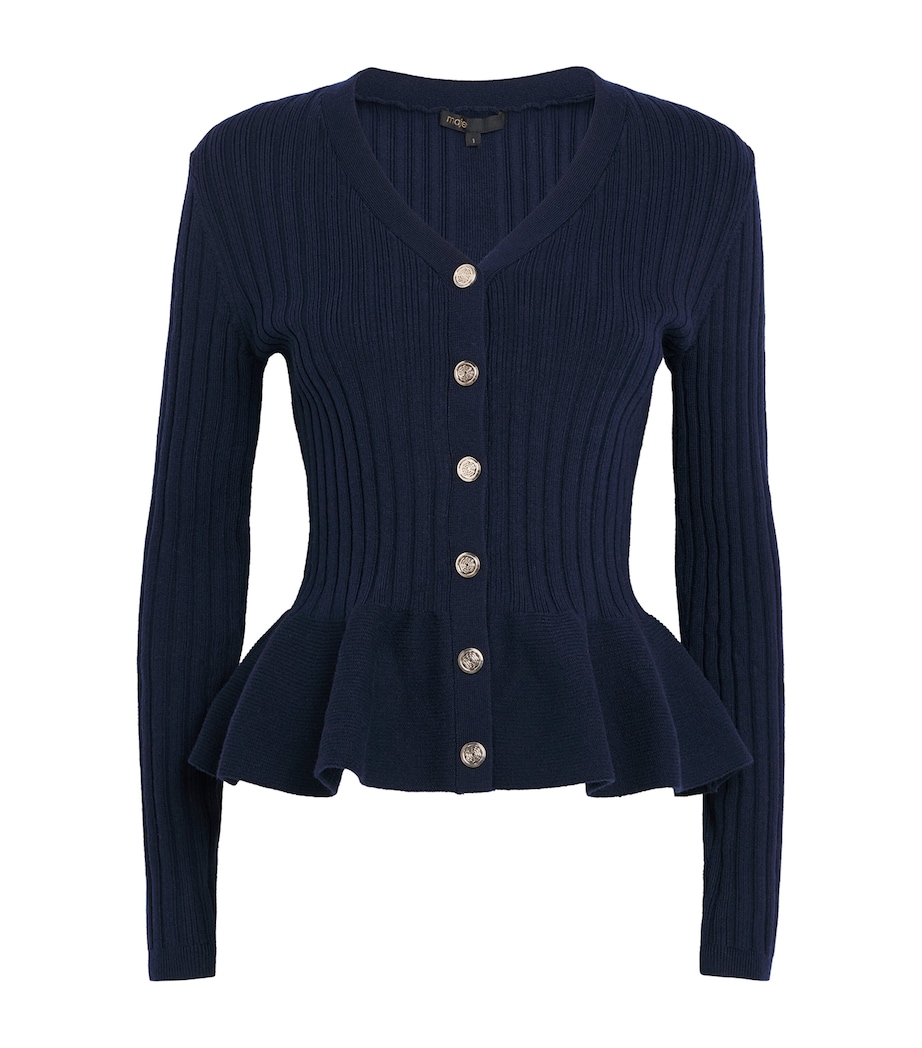 Peplum Cardigan NAVY Image 1
