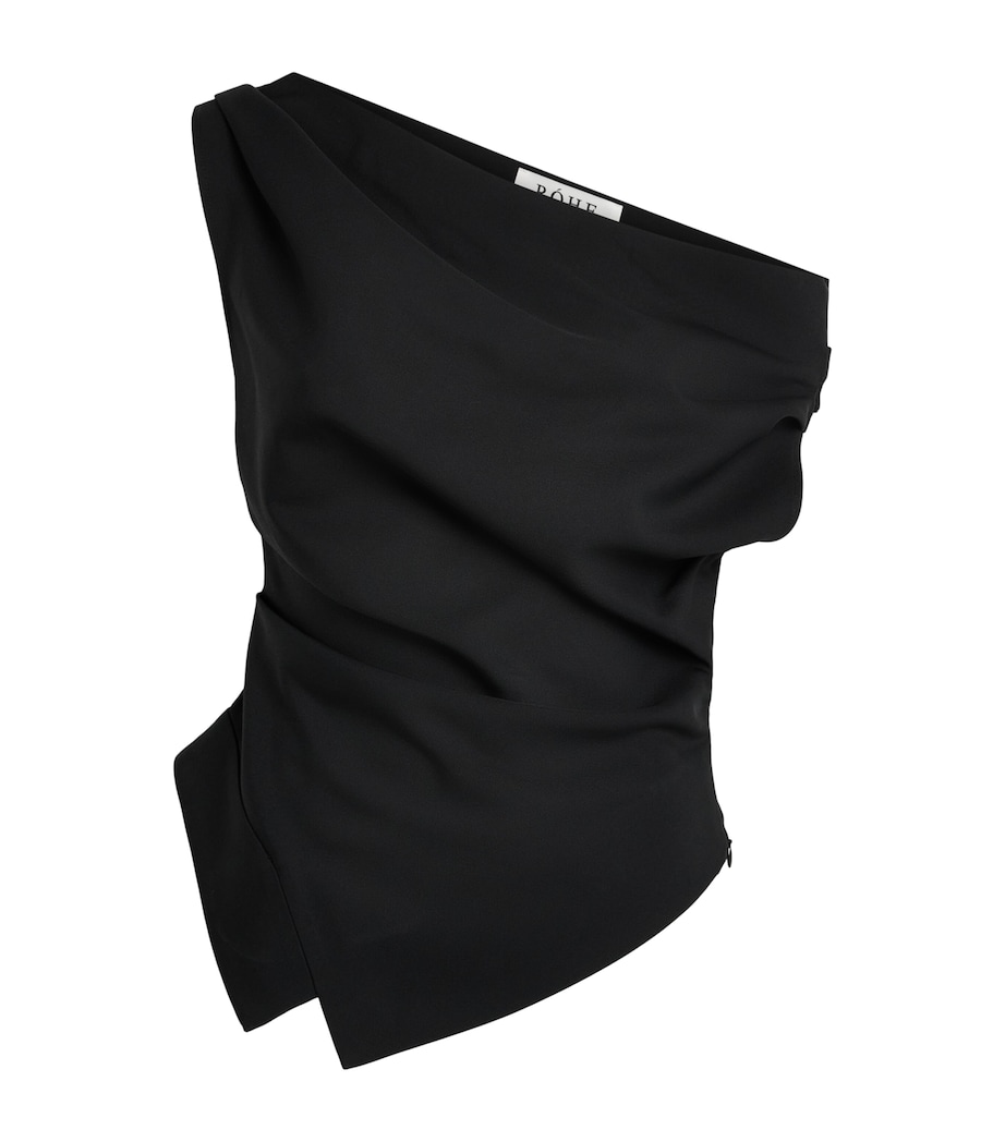 Róhe Womens Off Shoulder Top Black Image 1