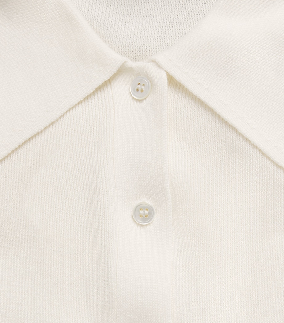Almada Label Womens Wool-Silk-Cashmere Lili Cardigan Cream Image 6