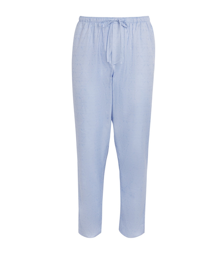 Cotton Sea Island Pyjama Trousers 526 BLUE Image 1