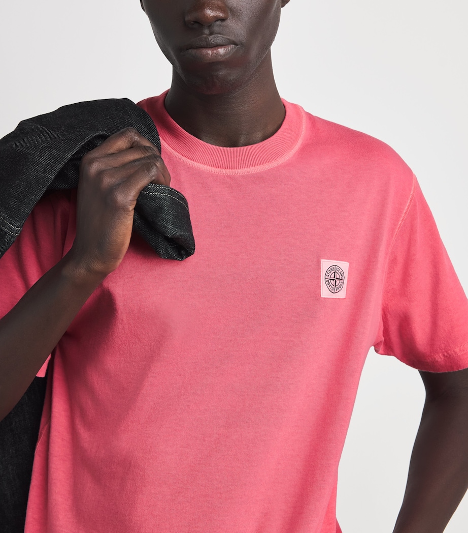 Stone Island Mens Cotton Logo T-Shirt Image 3