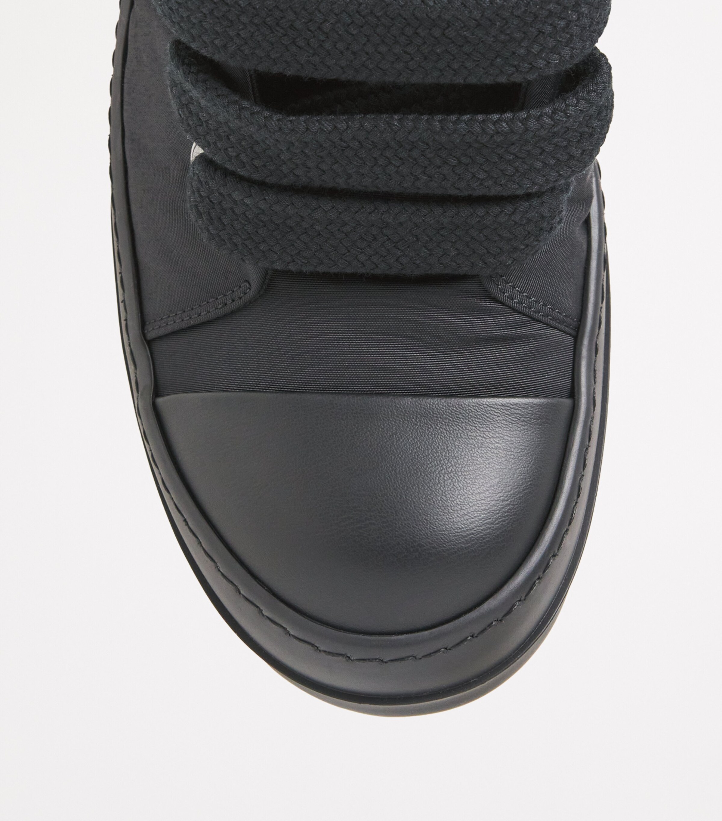 Rick Owens Jumbo-Lace Sneakers Black / Milk Image 5