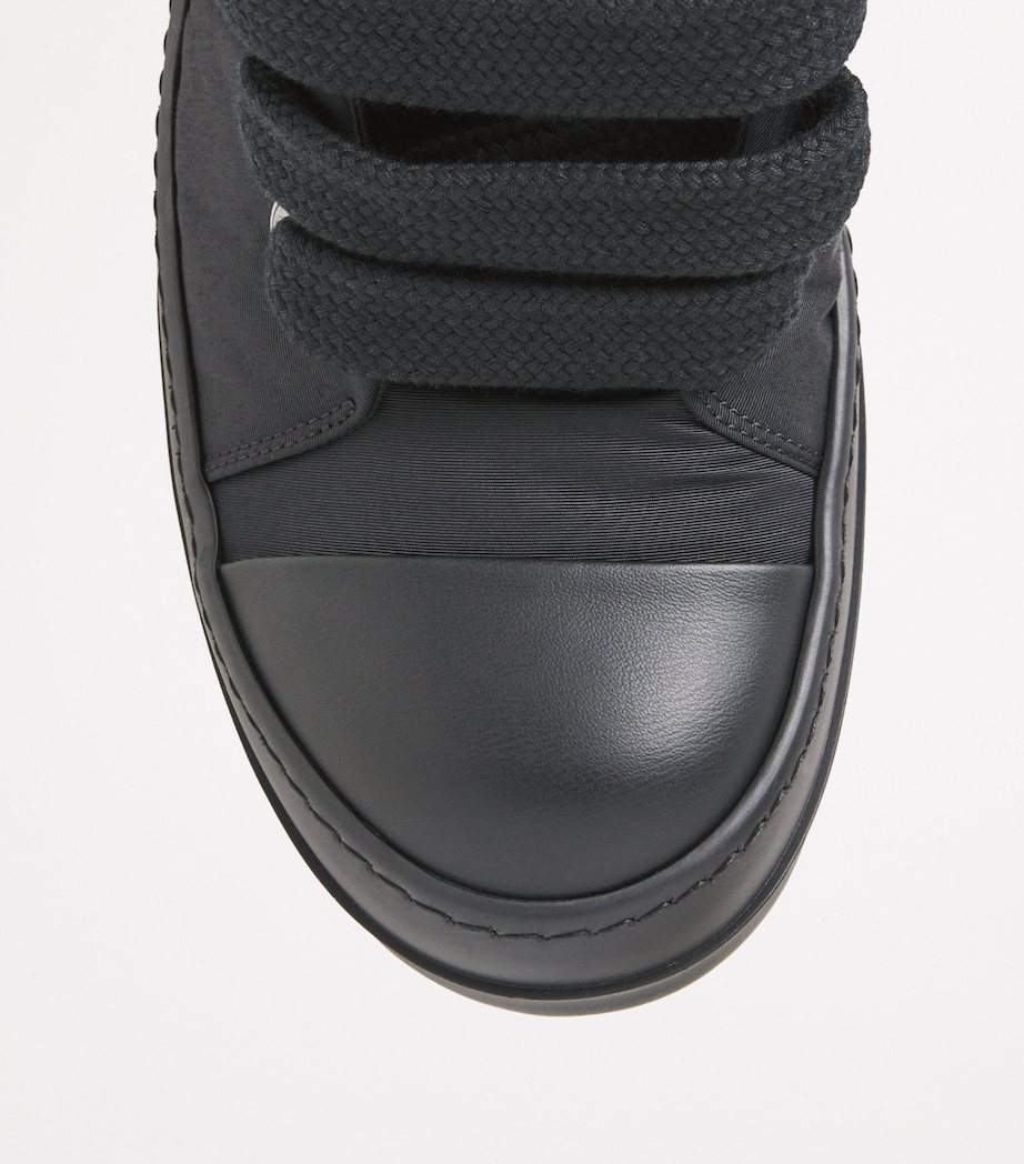Rick Owens Jumbo-Lace Sneakers Black / Milk Image 5