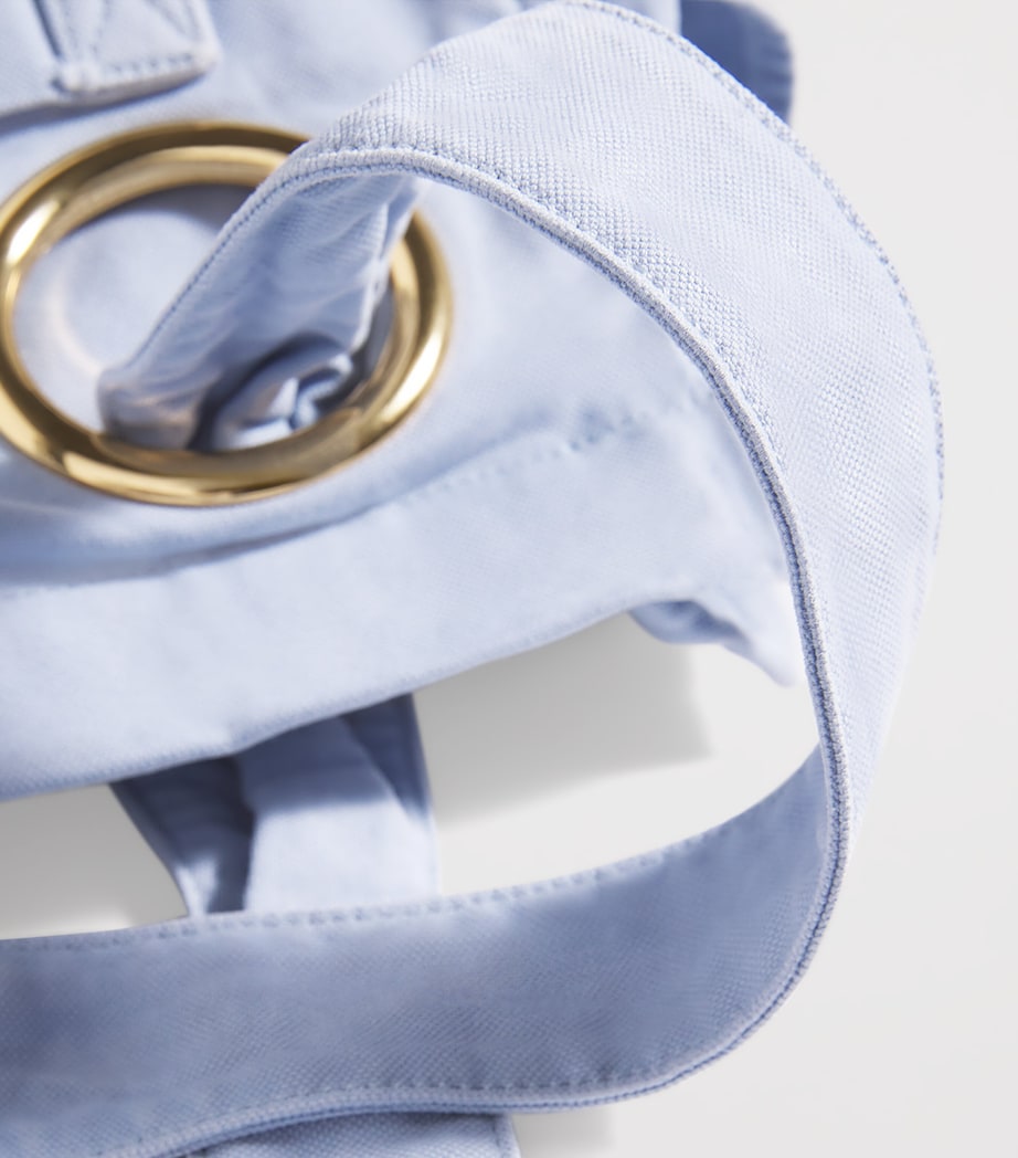 Cotton Plage Tote Bag PEBBLE BLUE Image 4
