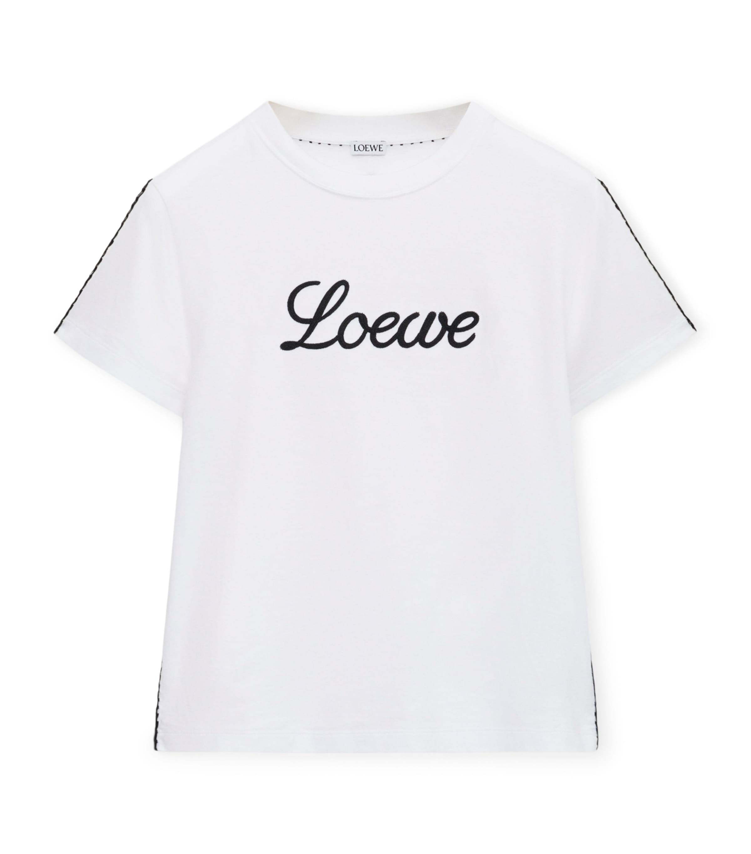 Stretch-Cotton Logo T-Shirt WHITE Image 1