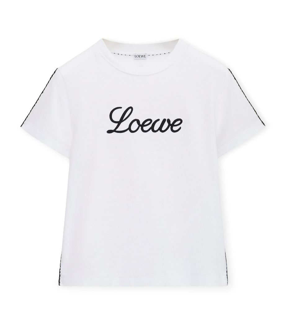 Stretch-Cotton Logo T-Shirt WHITE Image 1