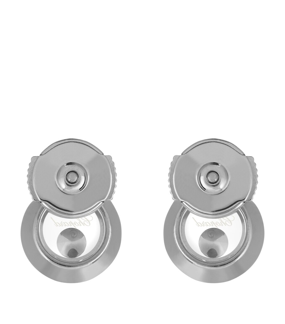 White Gold And Diamond Happy Diamonds Icons Earrings 18K WHITE GOLD Image 5