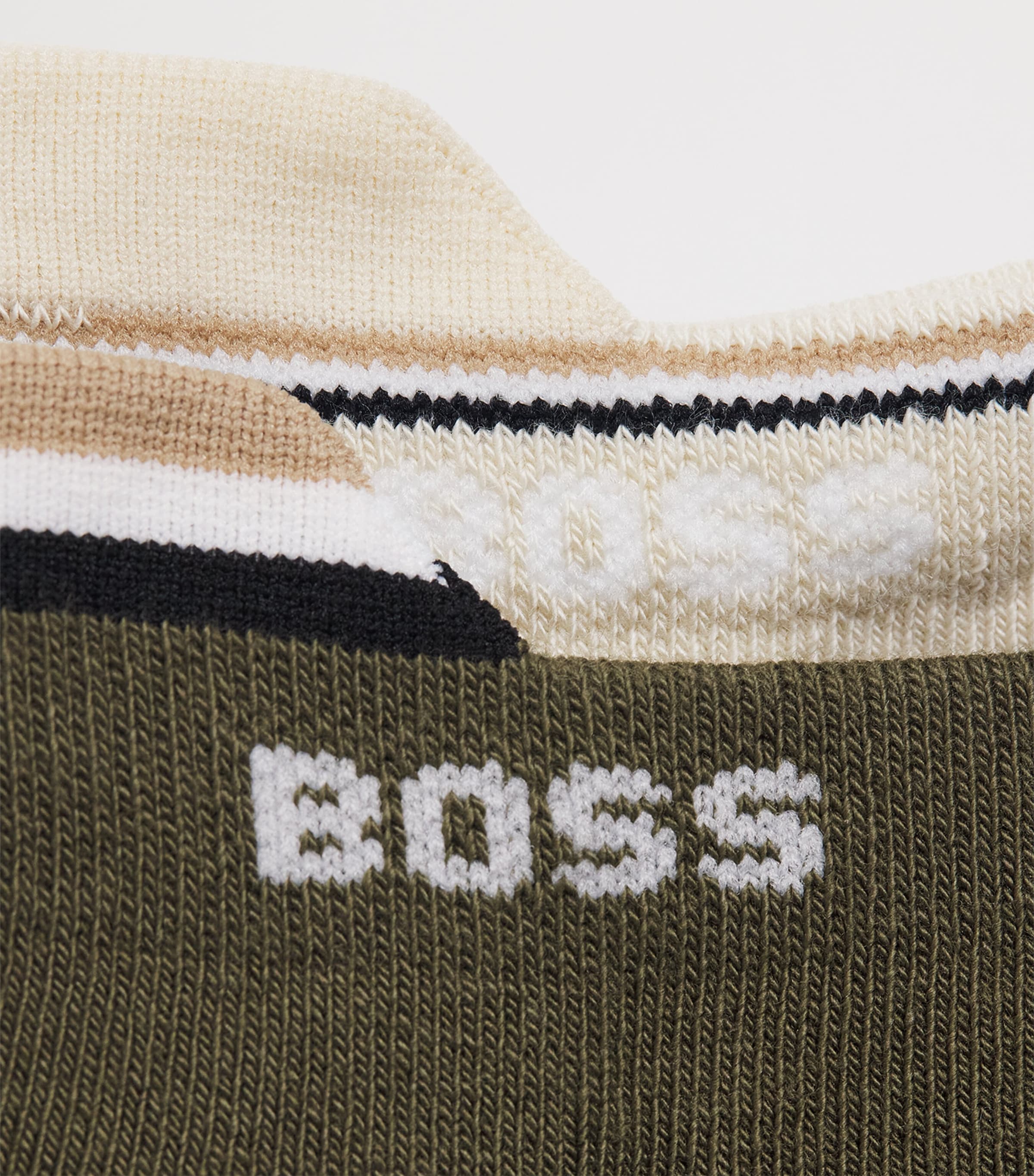 BOSS Mens Logo Stripe Socks (Pack of 3) Open Misc Image 2
