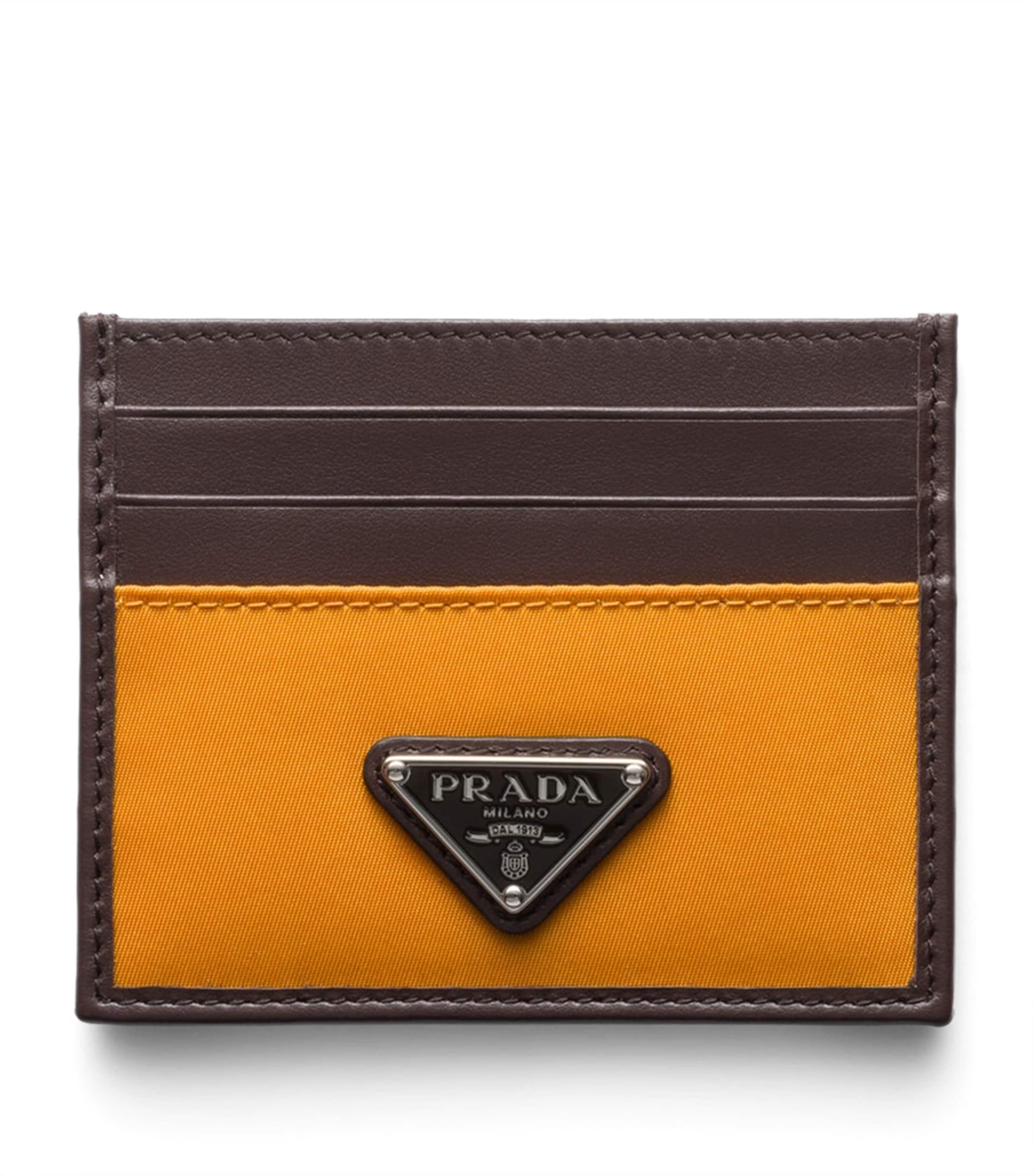 Re-Nylon and Leather Card Holder F0287 Image 1